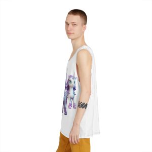 Mythical Unicorn Kids Figurine Style (2) Mens Tank Aop