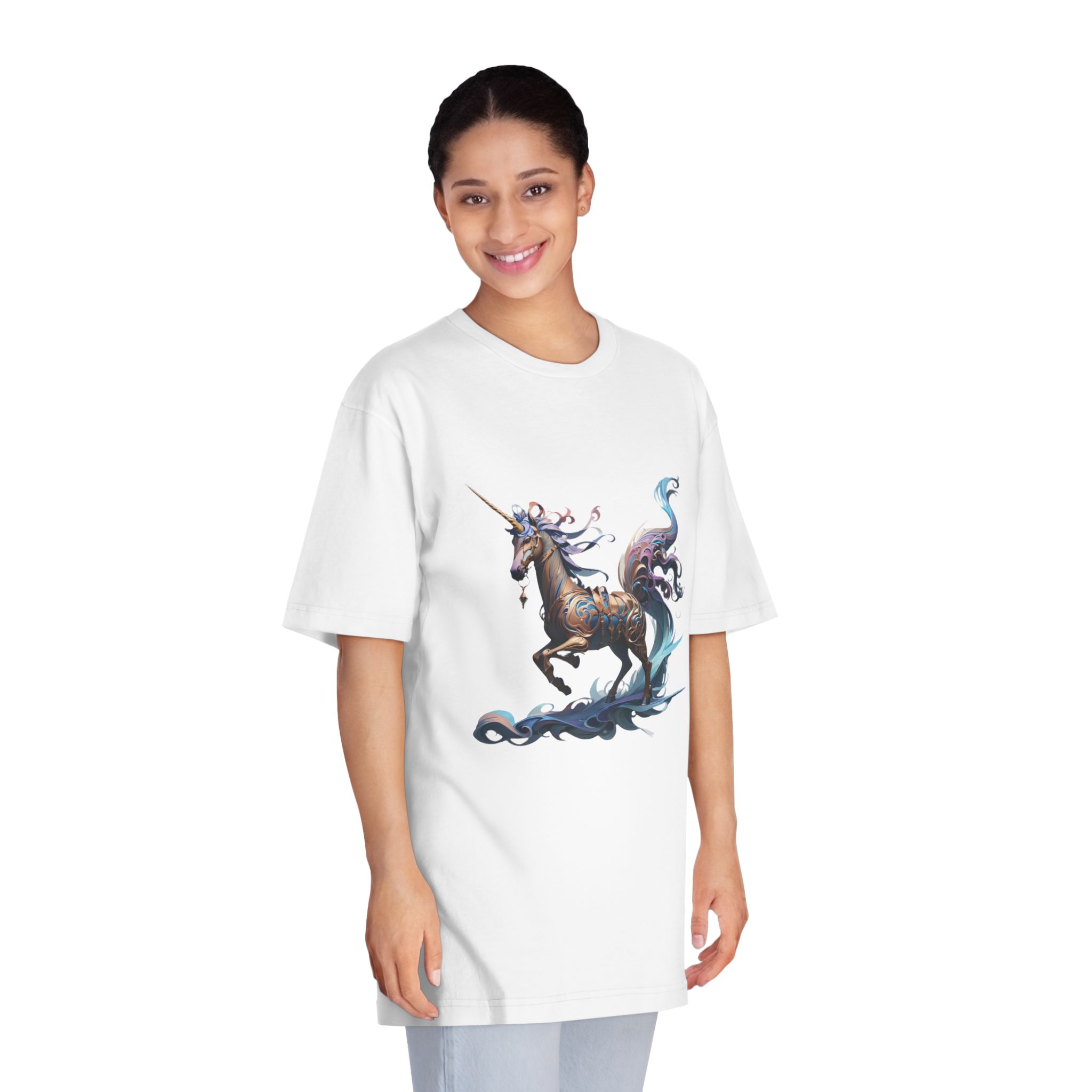 Unicorns 391 Unisex Classic Crewneck T Shirt - Image 3