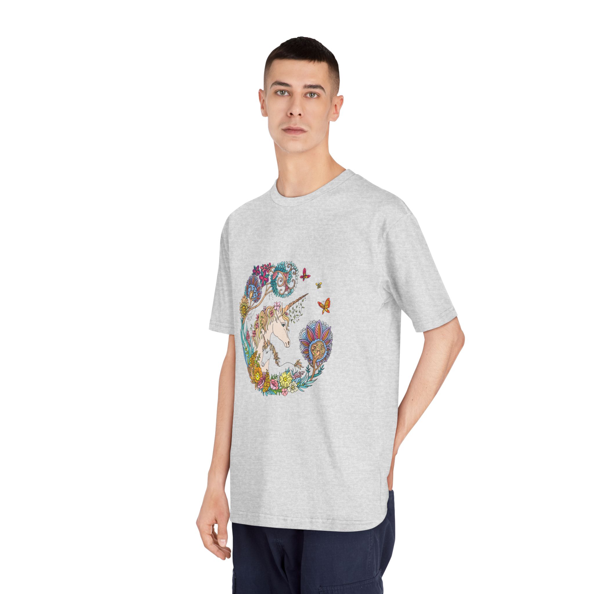 Unicorn V846 Unisex Classic Crewneck T Shirt - Image 16
