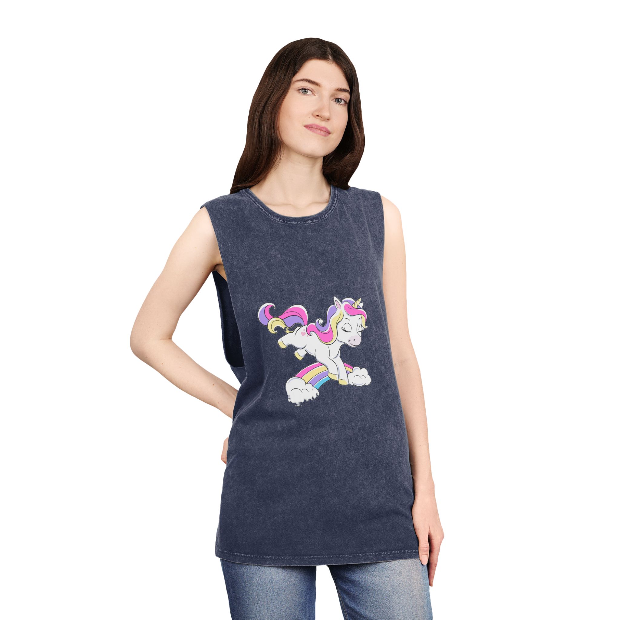 Unicorn V503 Unisex Stonewash Tank Top - Image 16