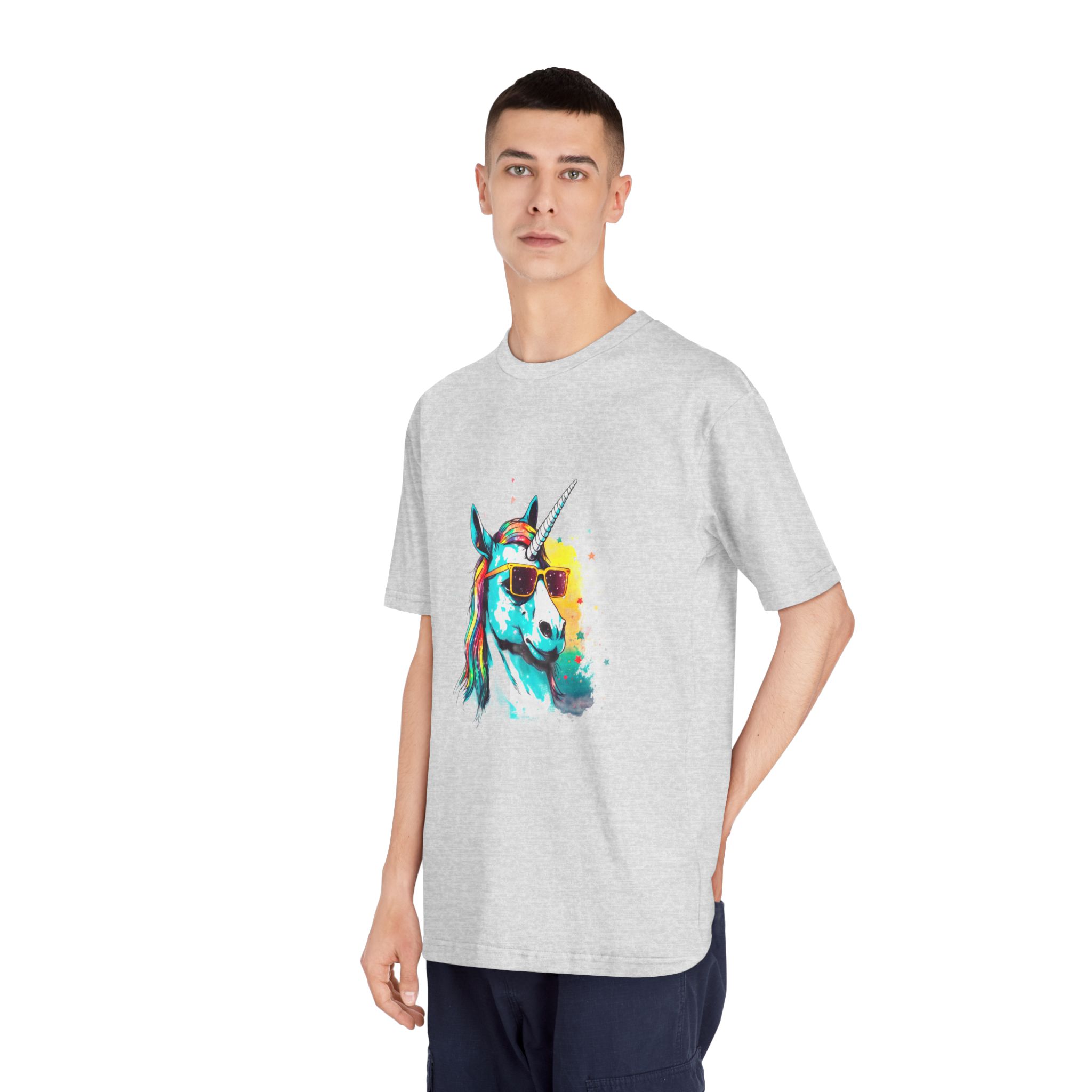 Cute Cartoon Baby Unicorn Isolated Transparent Background Ideal Tshirt Prints Stickers Mugs Unisex Classic Crewneck T Shirt - Image 16