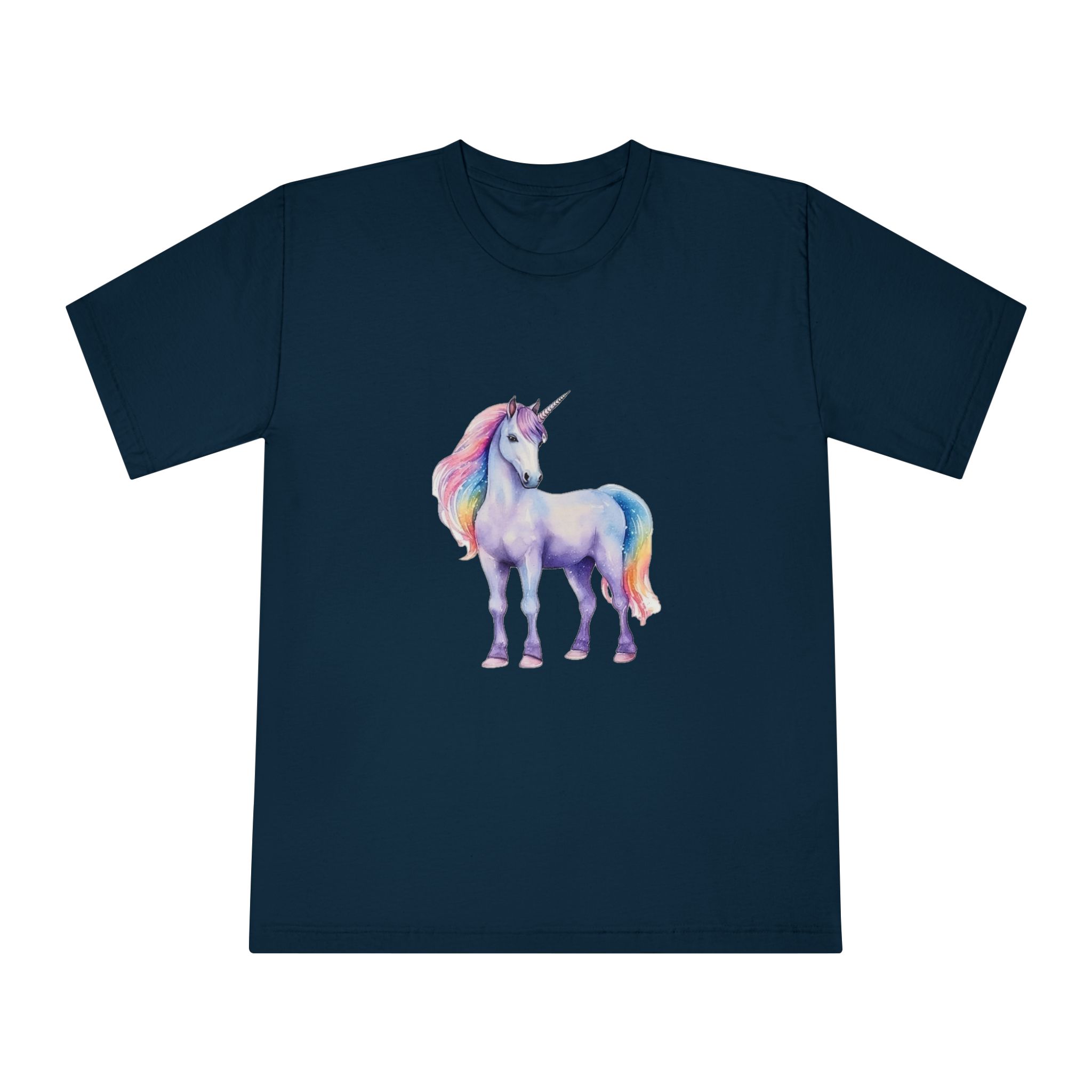 Cute Watercolor Unicorn Illustration Ai Generativexa Unisex Classic Crewneck T Shirt - Image 17