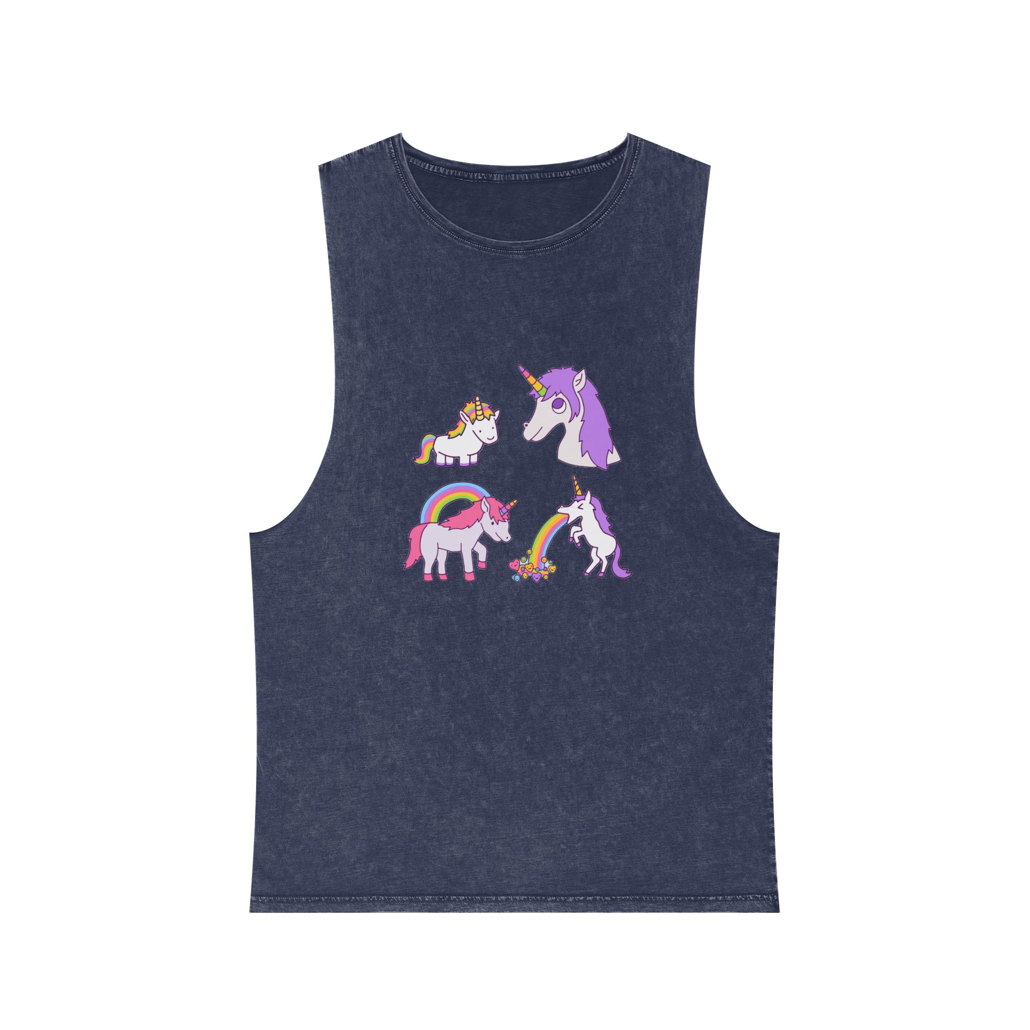 Unicorn V31 Unisex Stonewash Tank Top - Image 13