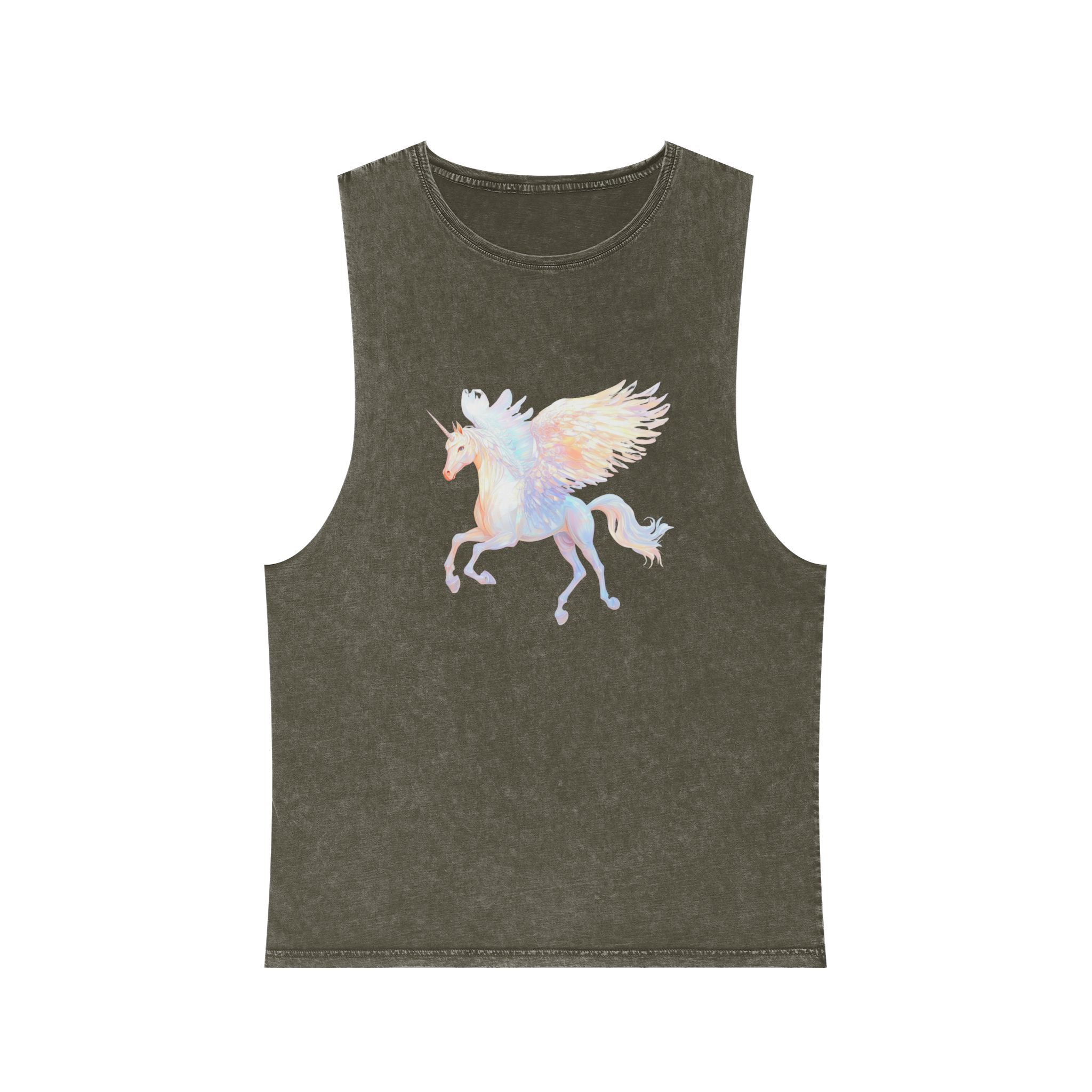 Png Pegasus Art Illustration Animal Unisex Stonewash Tank Top - Image 5