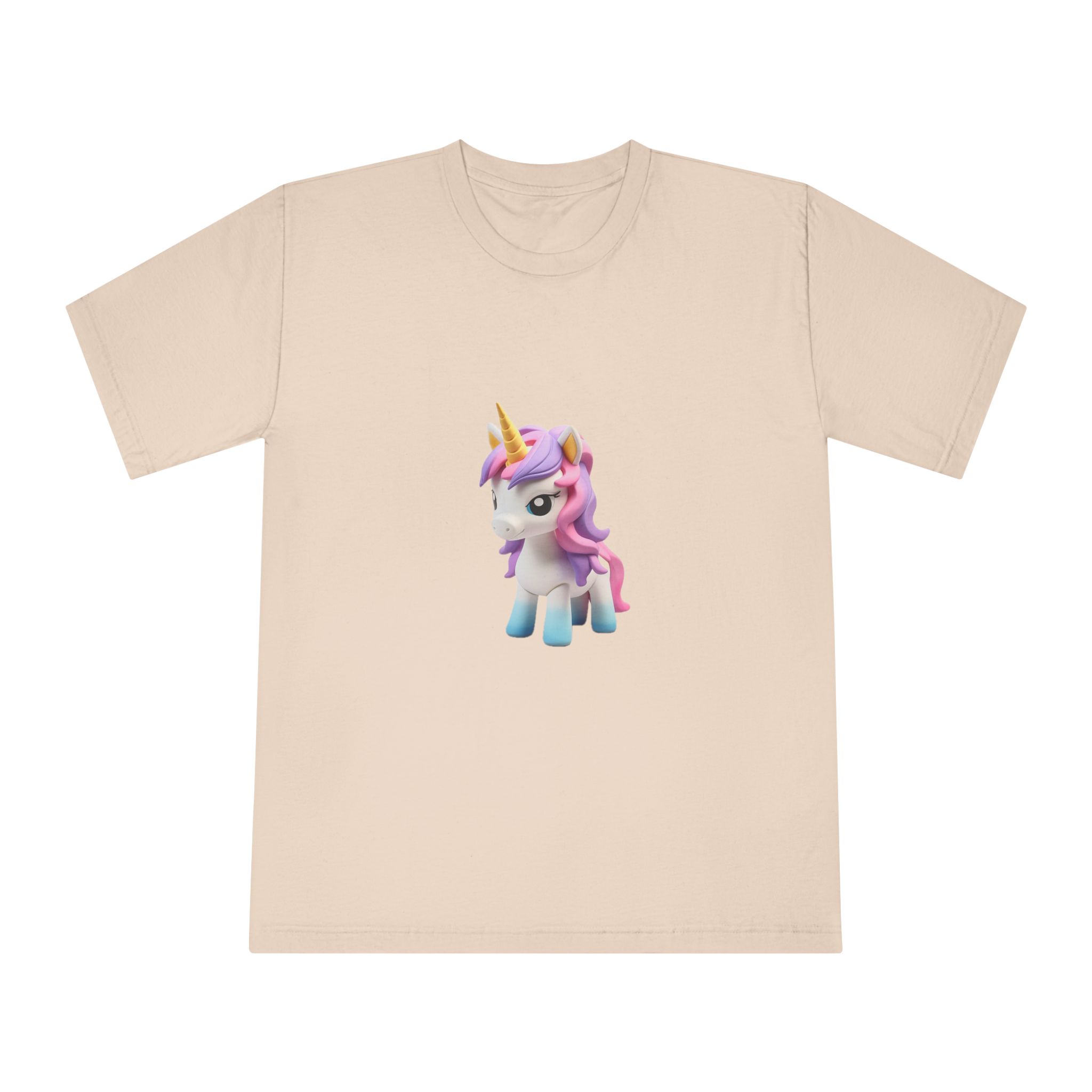 Mythical Unicorn Kids Figurine Style (5) Unisex Classic Crewneck T Shirt - Image 9