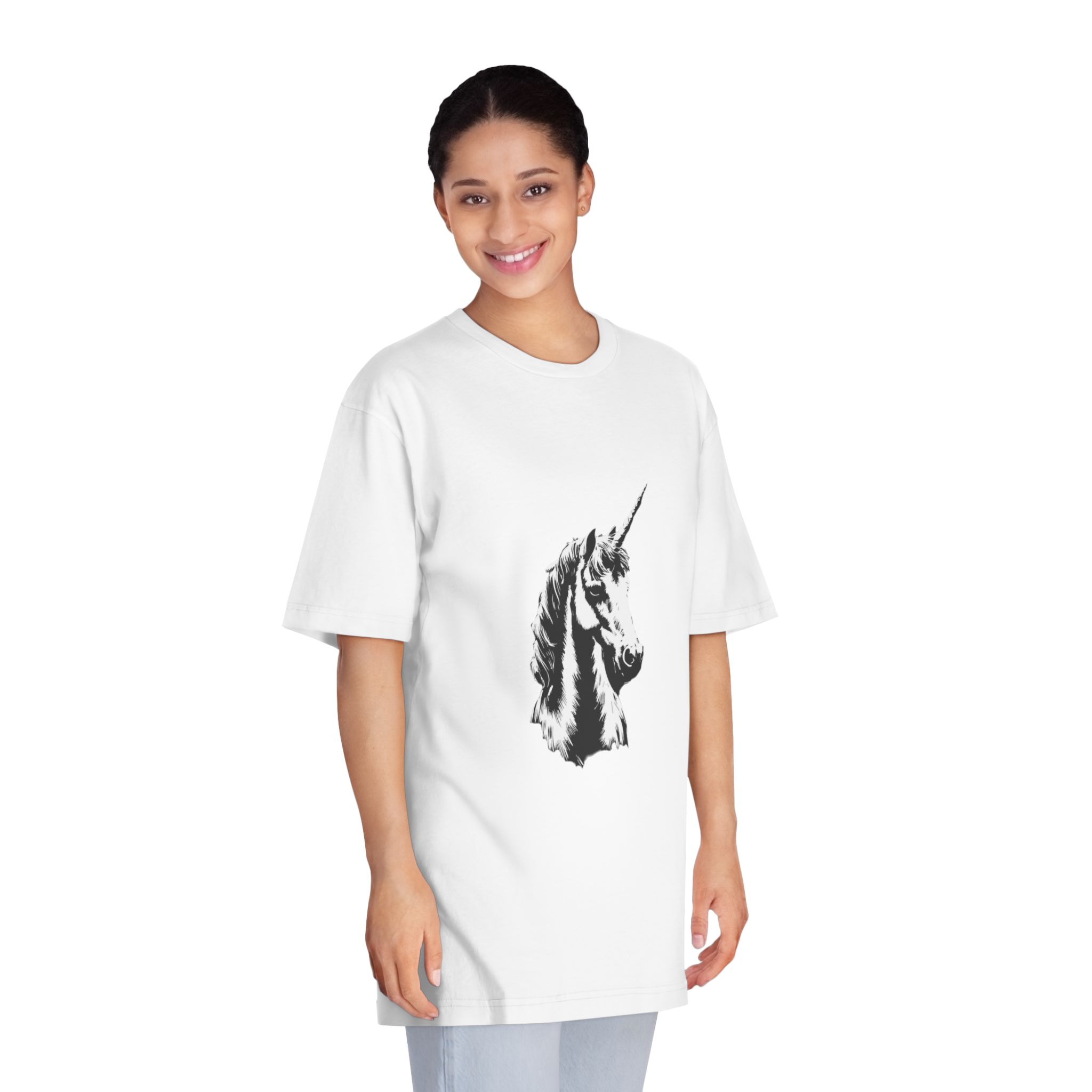 Unicorn Unisex Classic Crewneck T Shirt - Image 3
