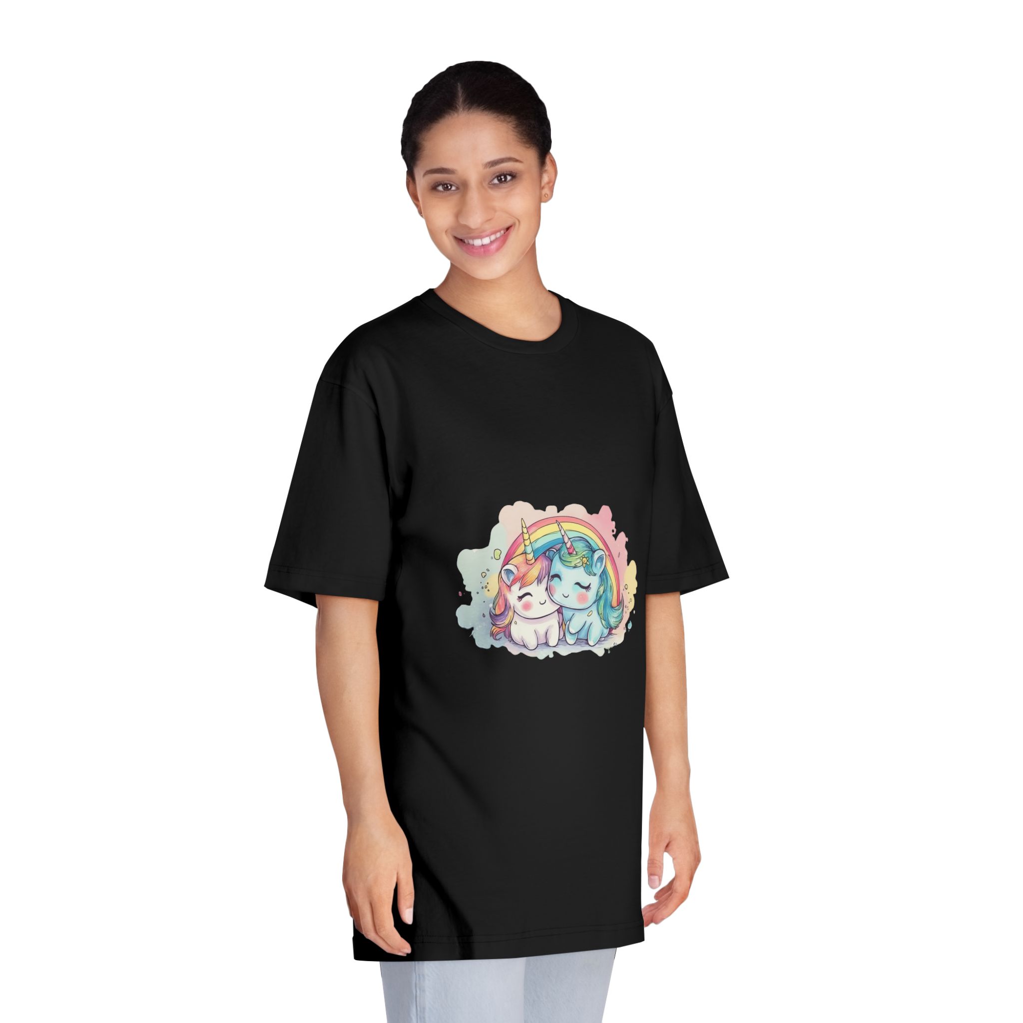 Two Cute Unicorns Unisex Classic Crewneck T Shirt - Image 7