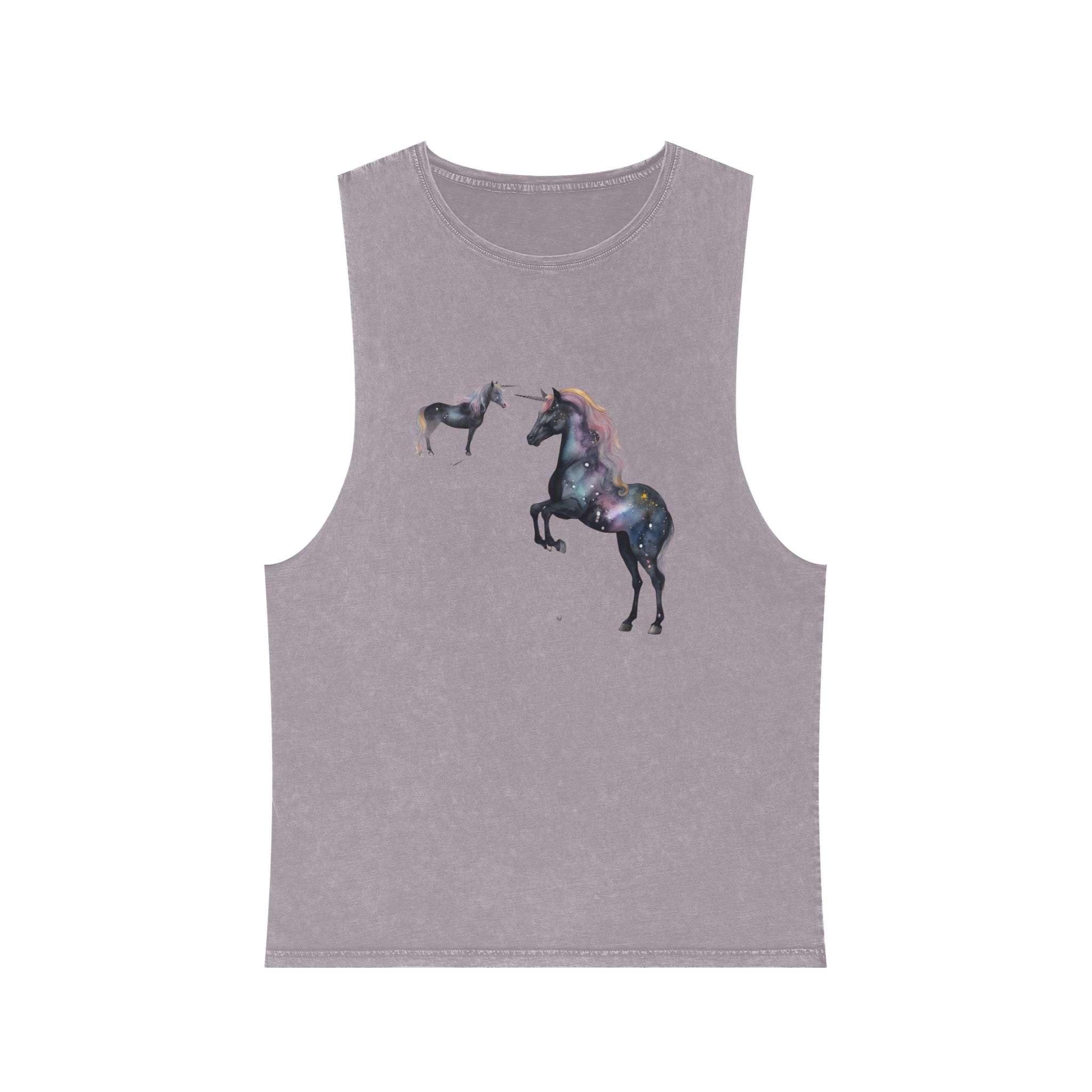 There Are Lot Different Unicorns That Are Painted Watercolor Generative Ai Unisex Stonewash Tank Top - Image 17