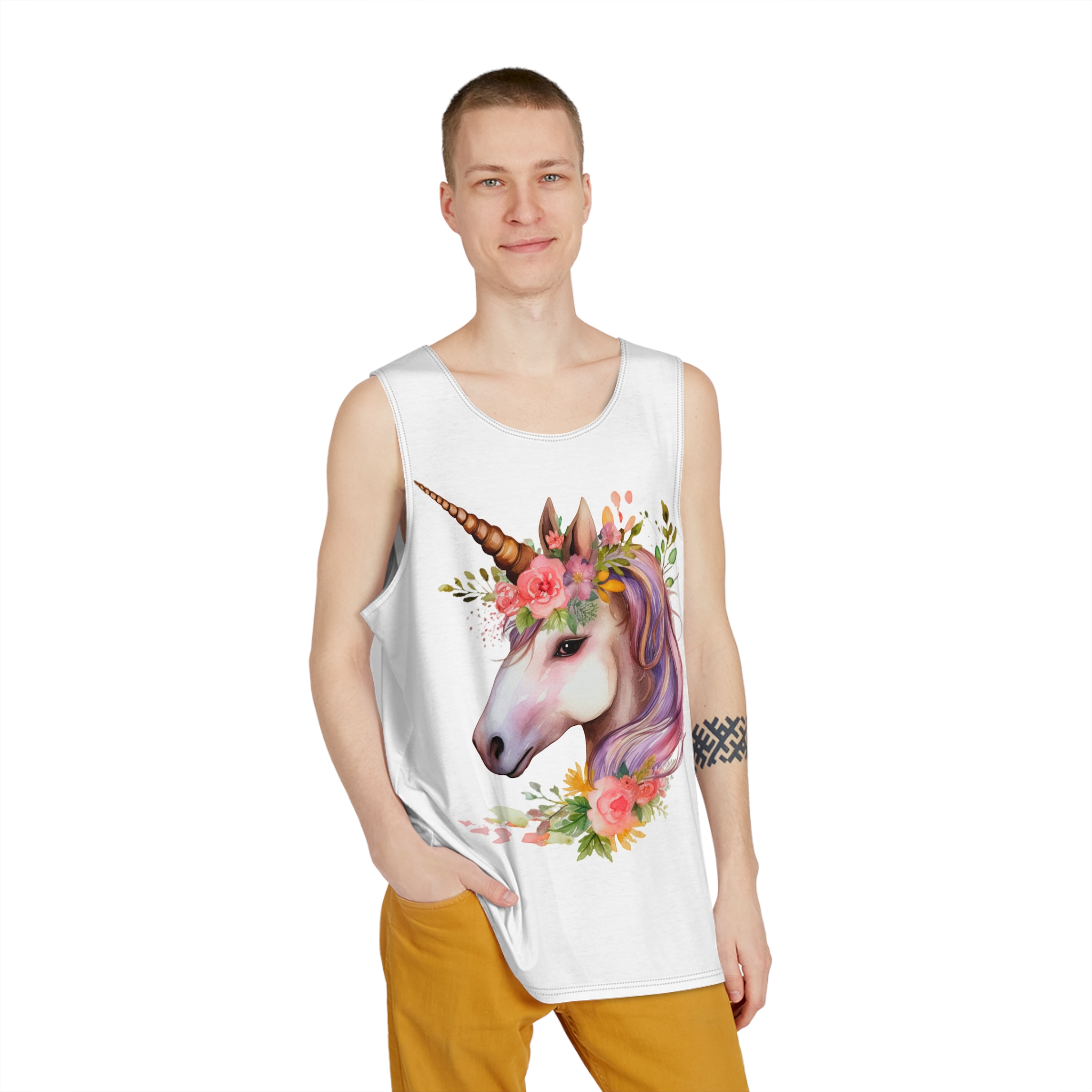 Unicorns 376 Mens Tank Aop - Image 3
