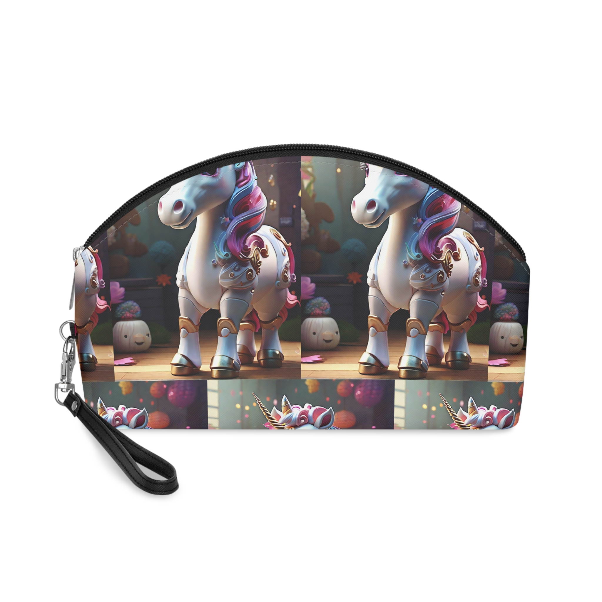 Animated Unicorn Children Generated By Ai (18) Makeup Bag