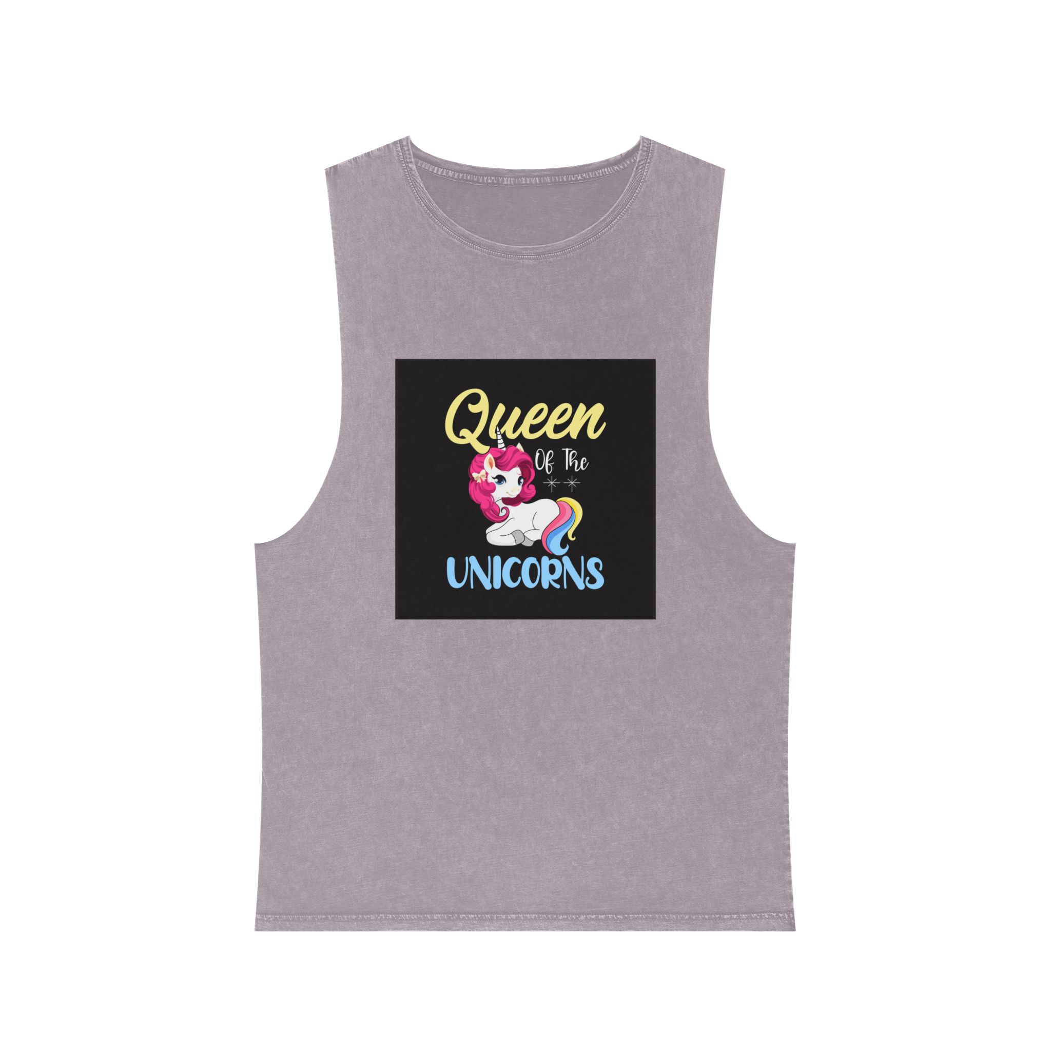Unicorn 19 Unisex Stonewash Tank Top - Image 17