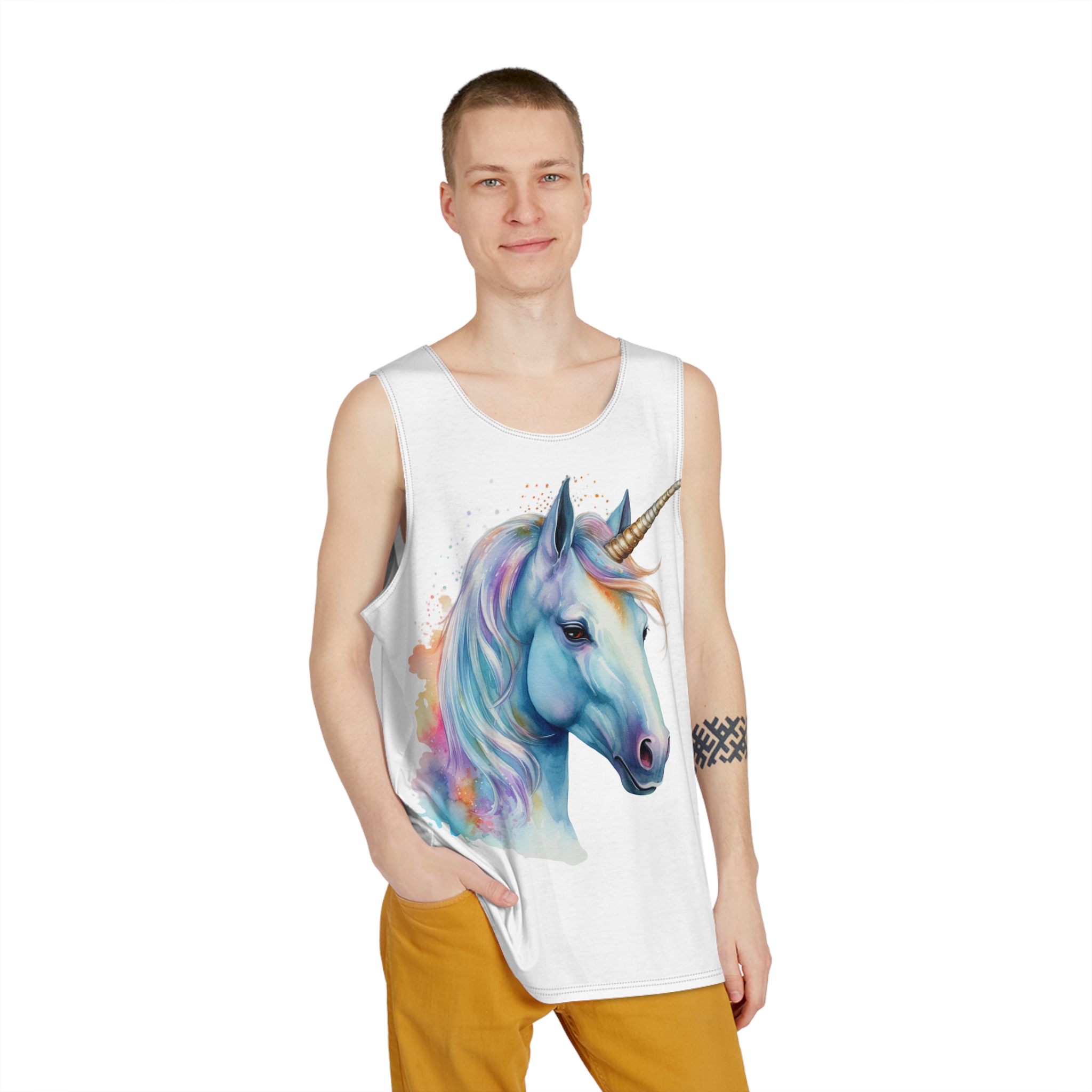 Unicorns 364 Mens Tank Aop - Image 3