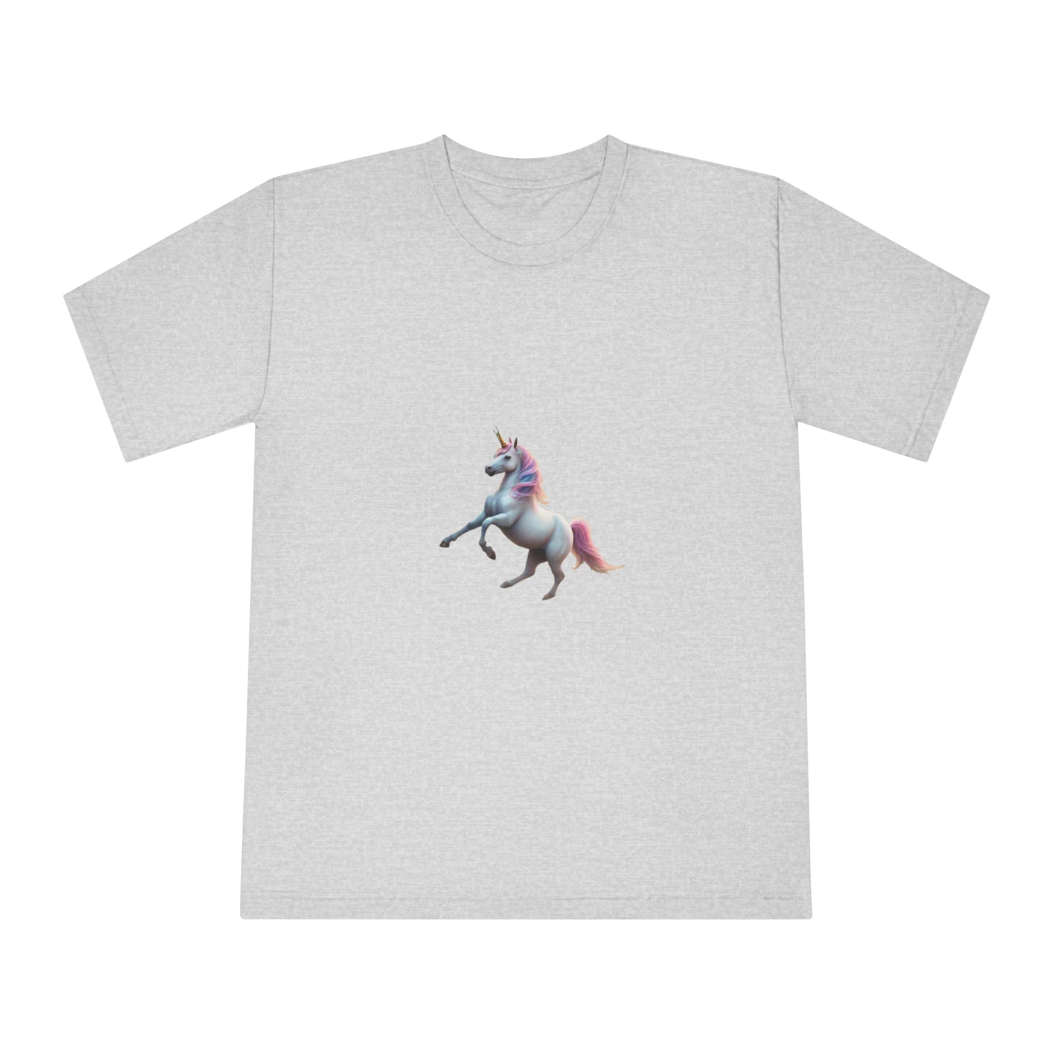 Beautiful Unicorn Running Magical Meadow Unicorn Background Images Whimsical Unicorn (8) Unisex Classic Crewneck T Shirt - Image 13