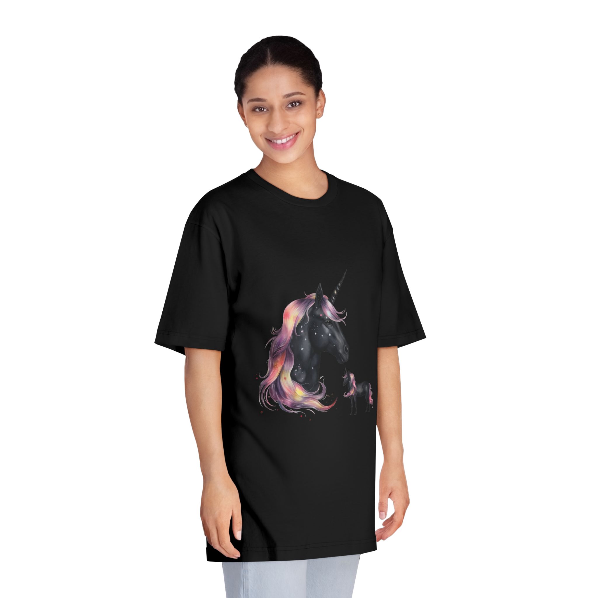 There Is Unicorn Star Sky Generative Ai Unisex Classic Crewneck T Shirt - Image 7
