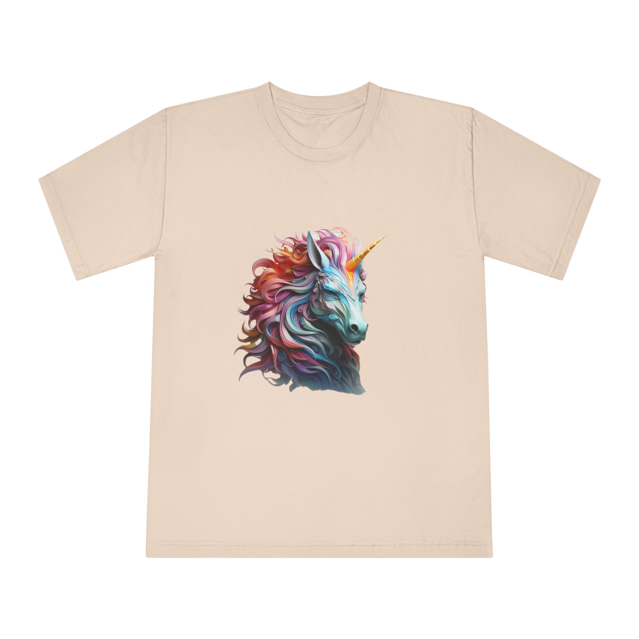 Colorful 3d Unicorn With Colorful Mane Unisex Classic Crewneck T Shirt - Image 9