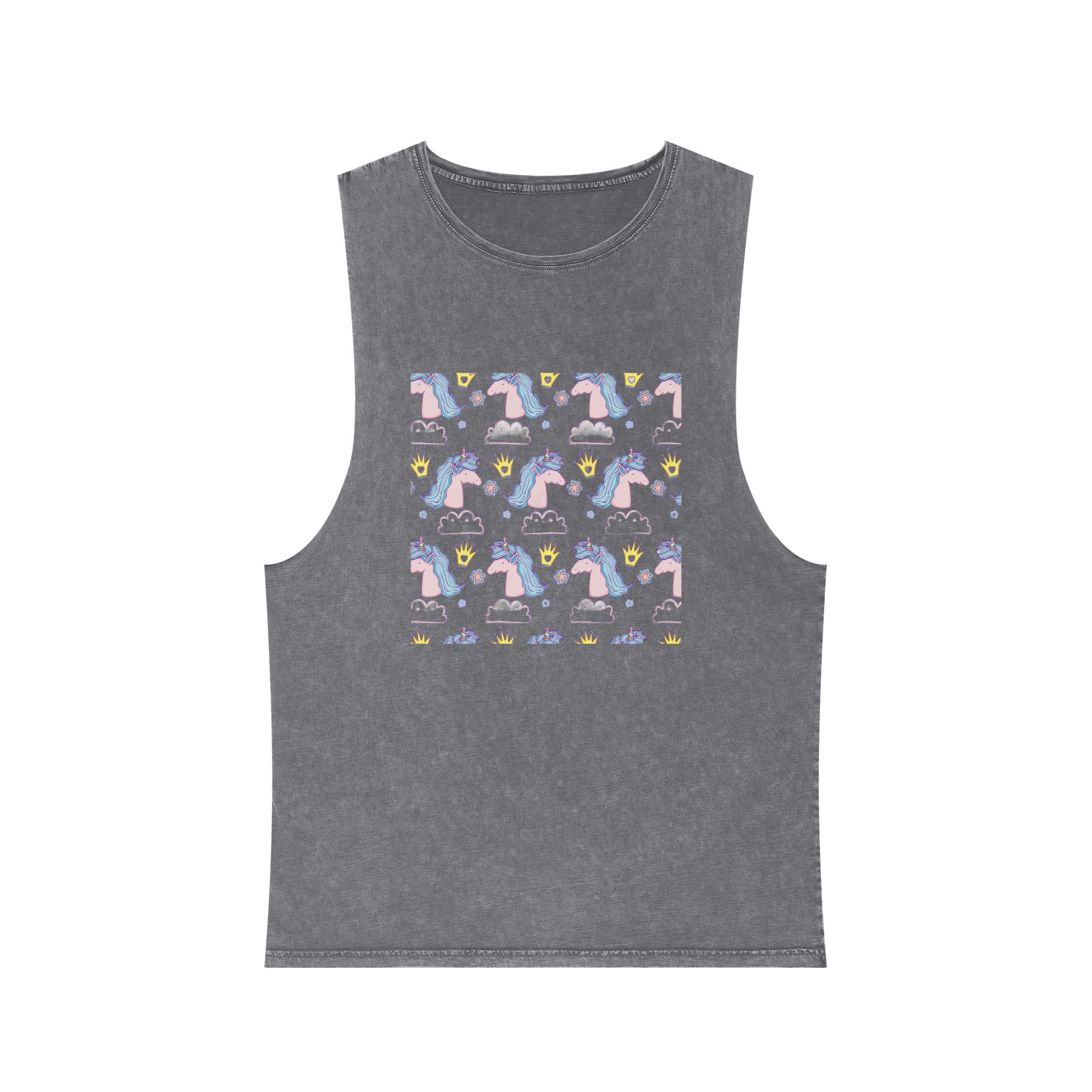 Unicorn V148 Unisex Stonewash Tank Top - Image 9