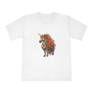 Drawing Unicorn With Flowers Picture Unicorn Unisex Classic Crewneck T Shirt