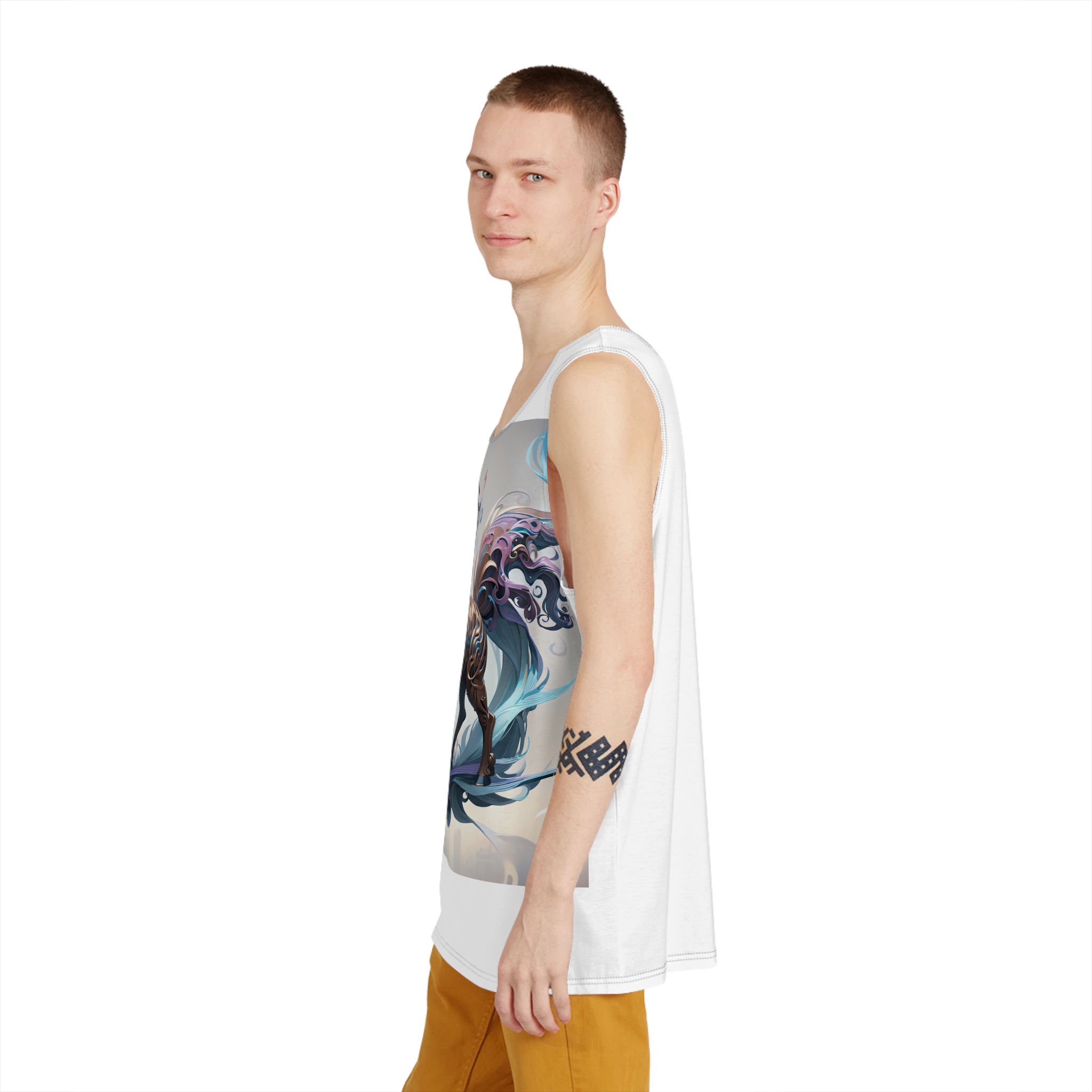 Painting Unicorn Mens Tank Aop
