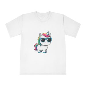 Little Unicorn With Sunglasses Unisex Classic Crewneck T Shirt