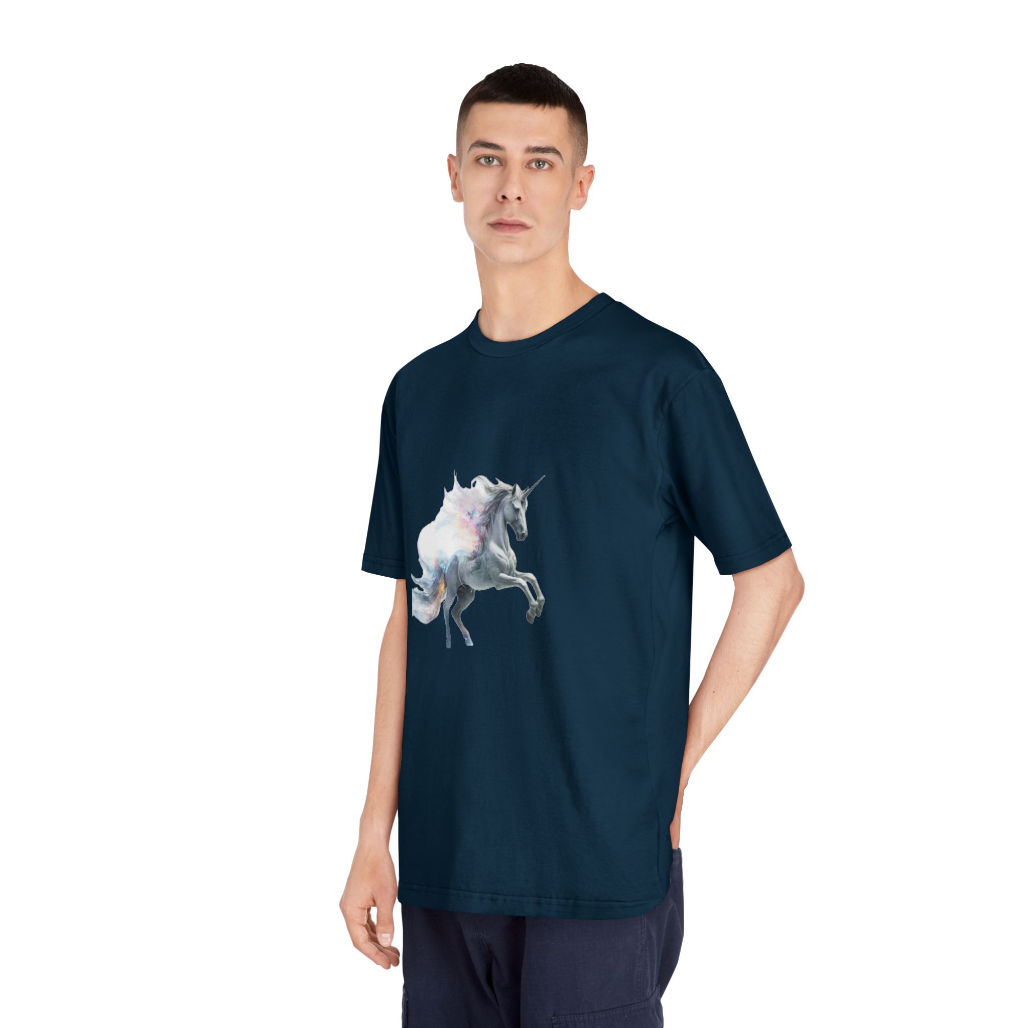 Unicorn With White Background High Quality Ultra Hd Unisex Classic Crewneck T Shirt - Image 20