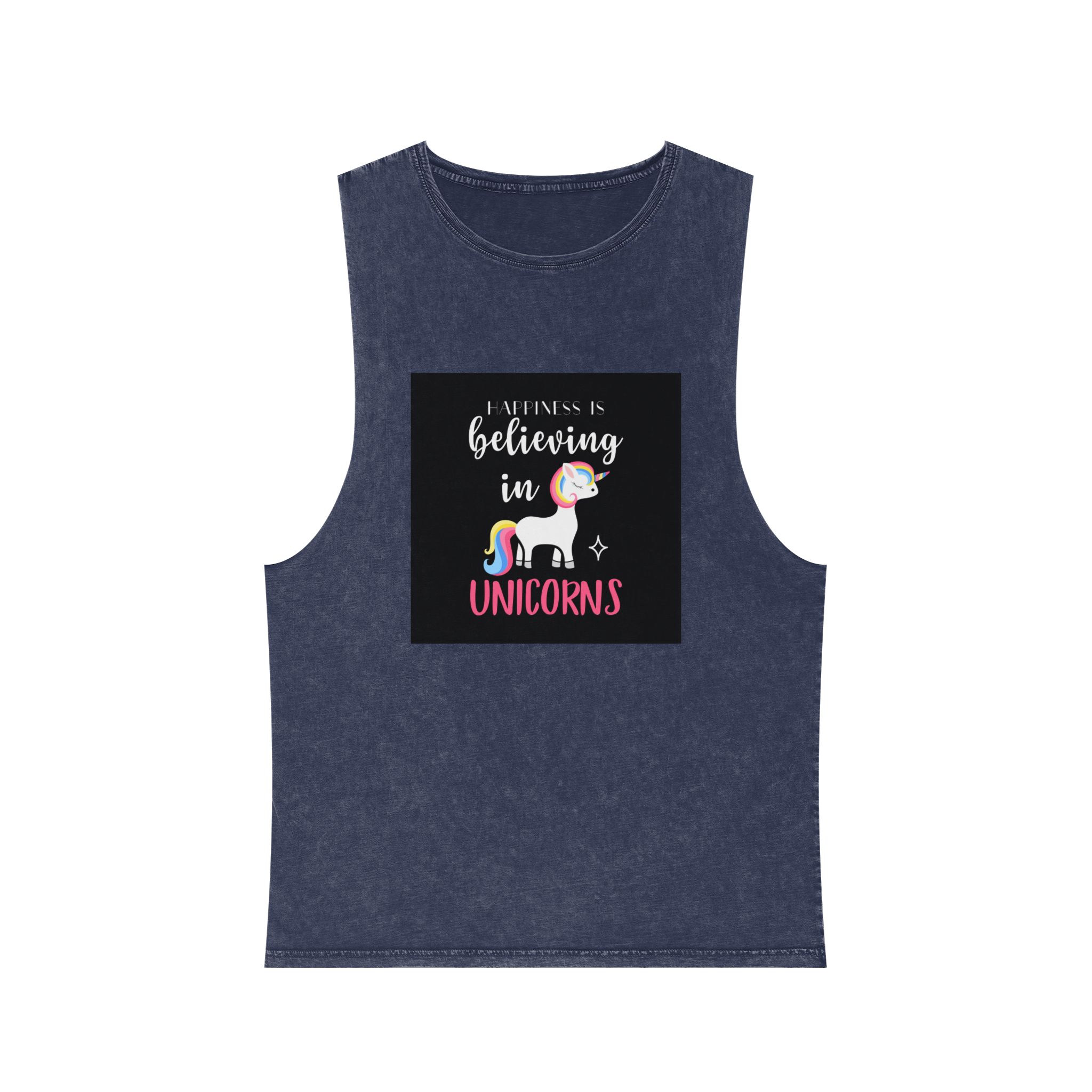 Unicorn 11 Unisex Stonewash Tank Top - Image 13