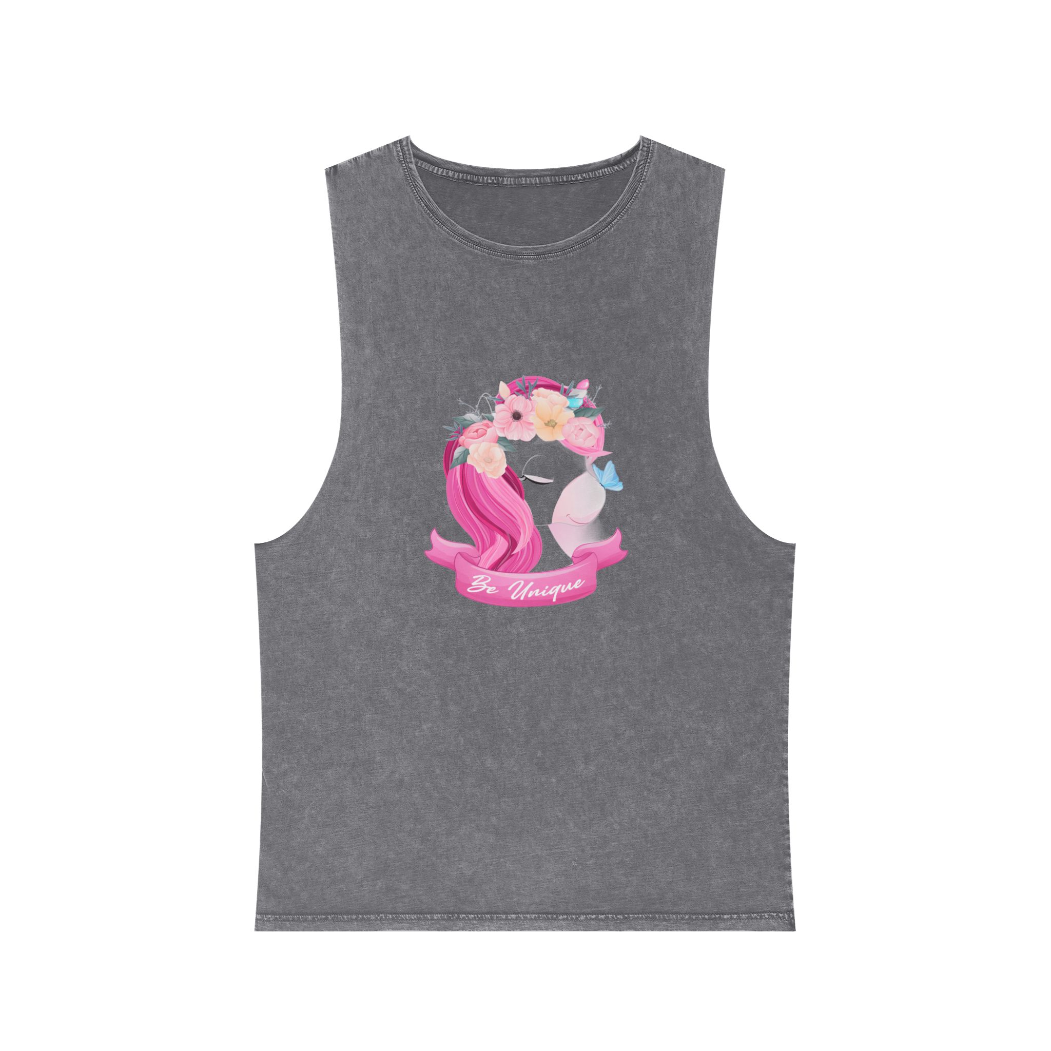 Unicorn V495 Unisex Stonewash Tank Top - Image 9