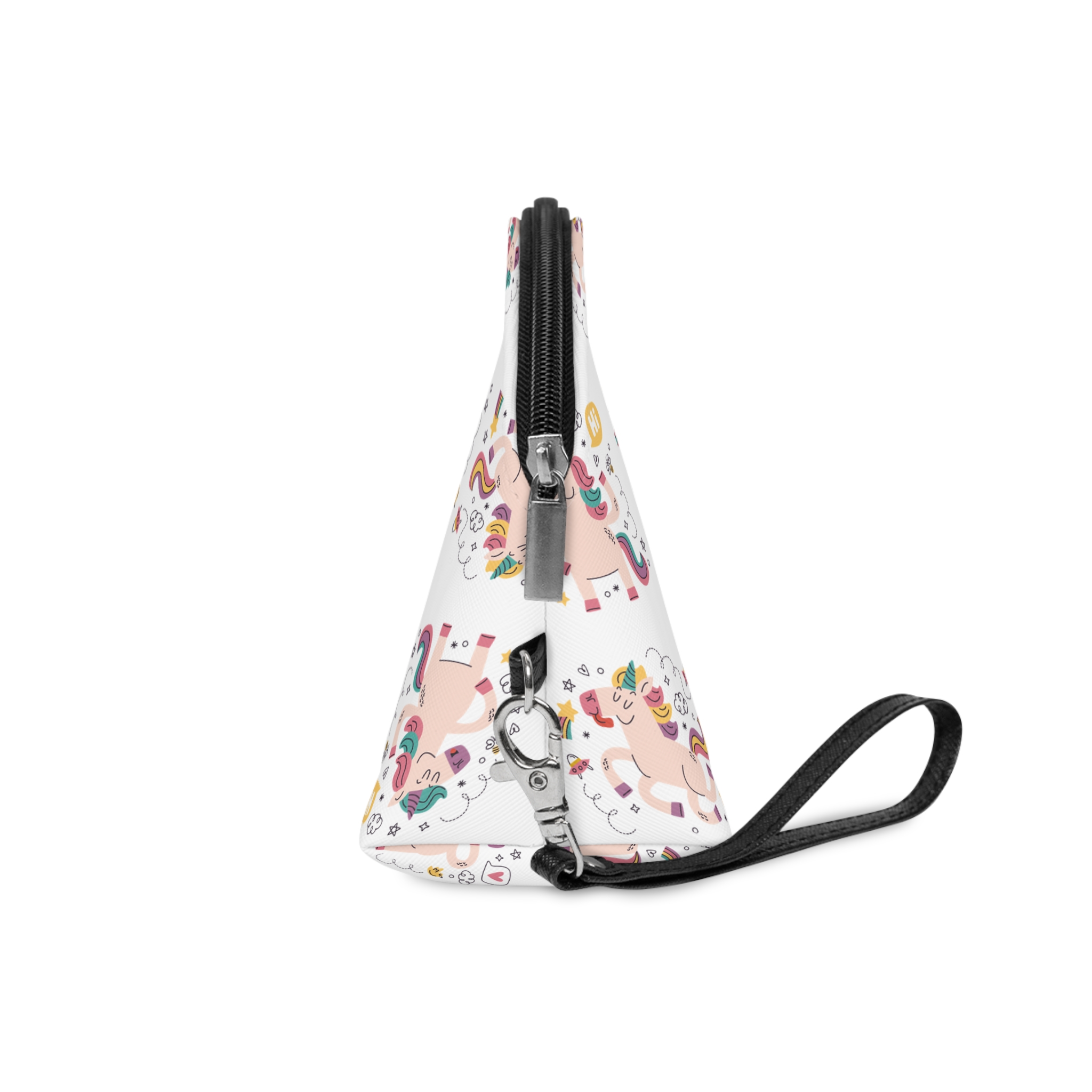 Doodle Hand Drawn Unicorn Stickers Makeup Bag - Image 3
