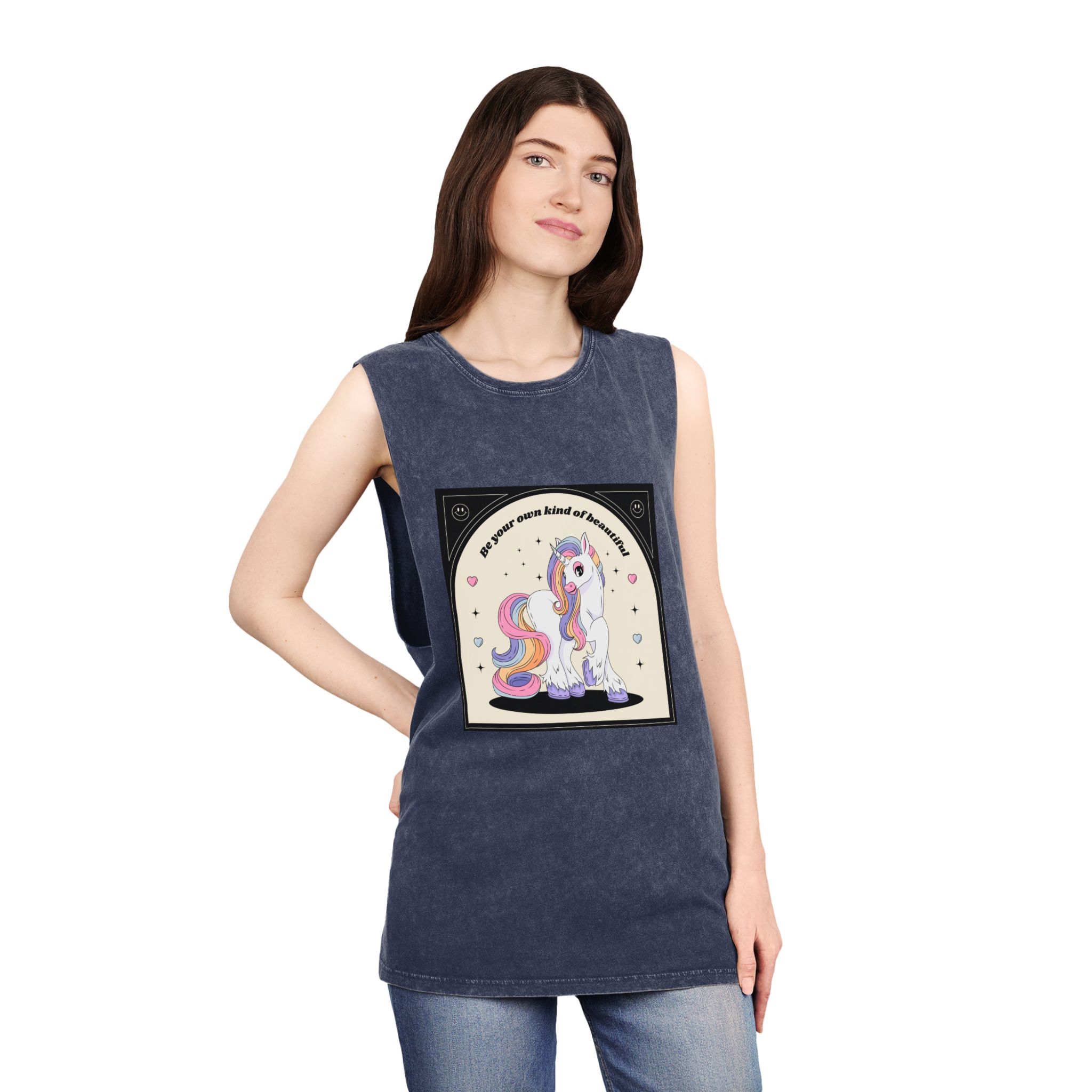 Unicorn V454 Unisex Stonewash Tank Top - Image 16