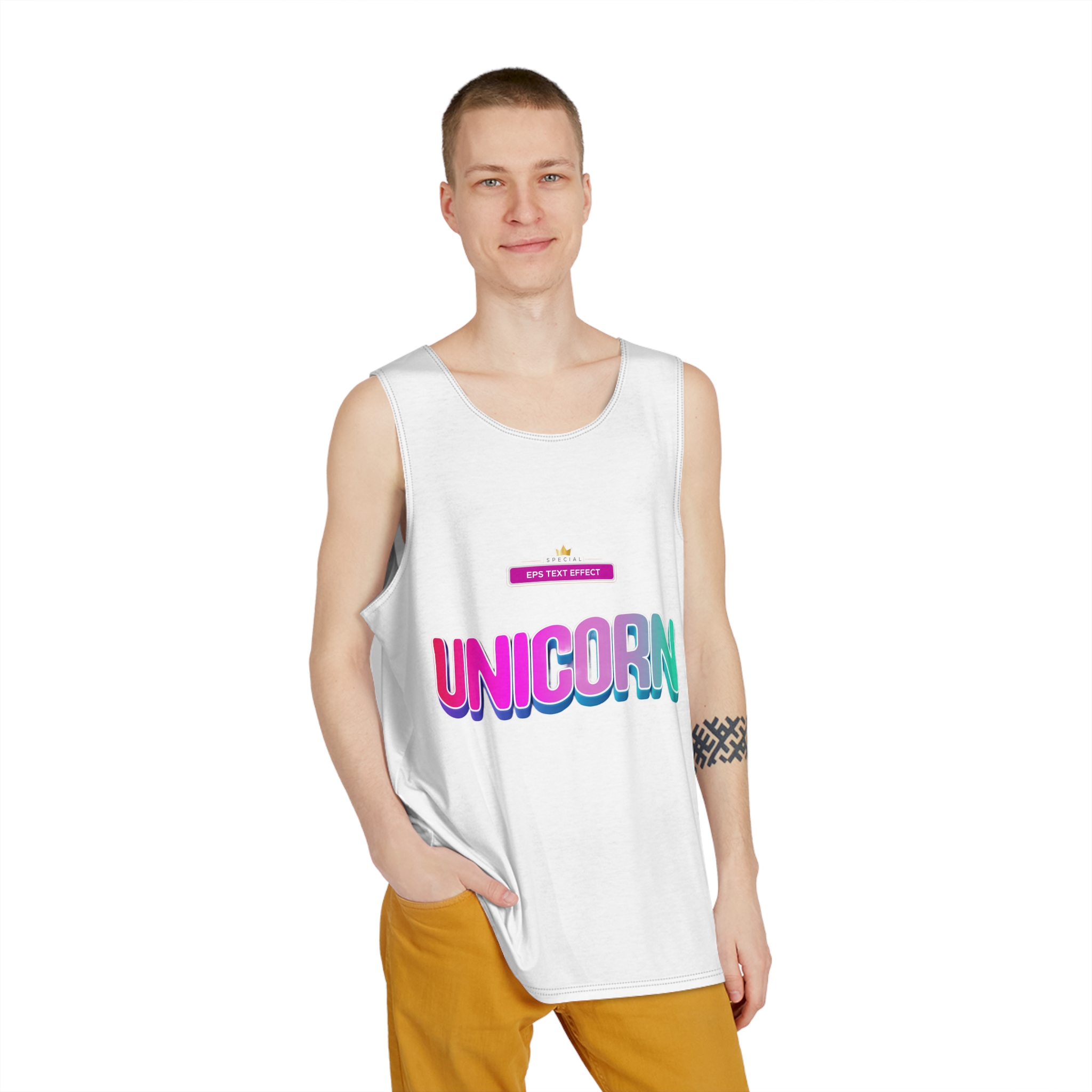 Unicorn Colors Mens Tank Aop - Image 3