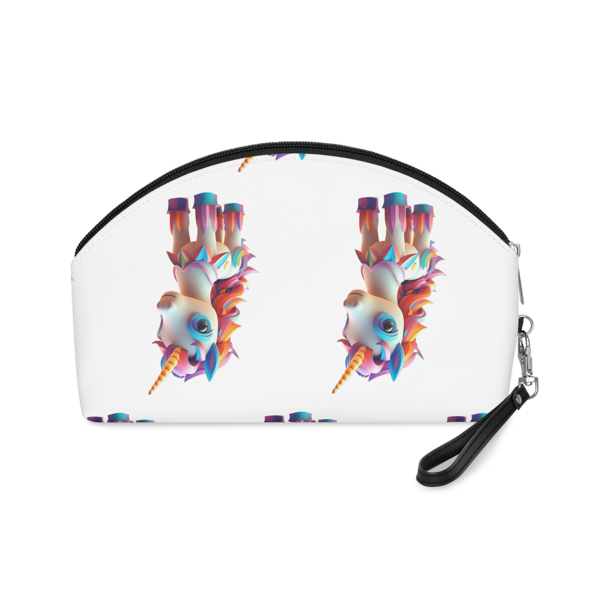 Mythical Unicorn Kids Figurine Style (6) Fotor Bg Remover 20231104152115 Makeup Bag - Image 2