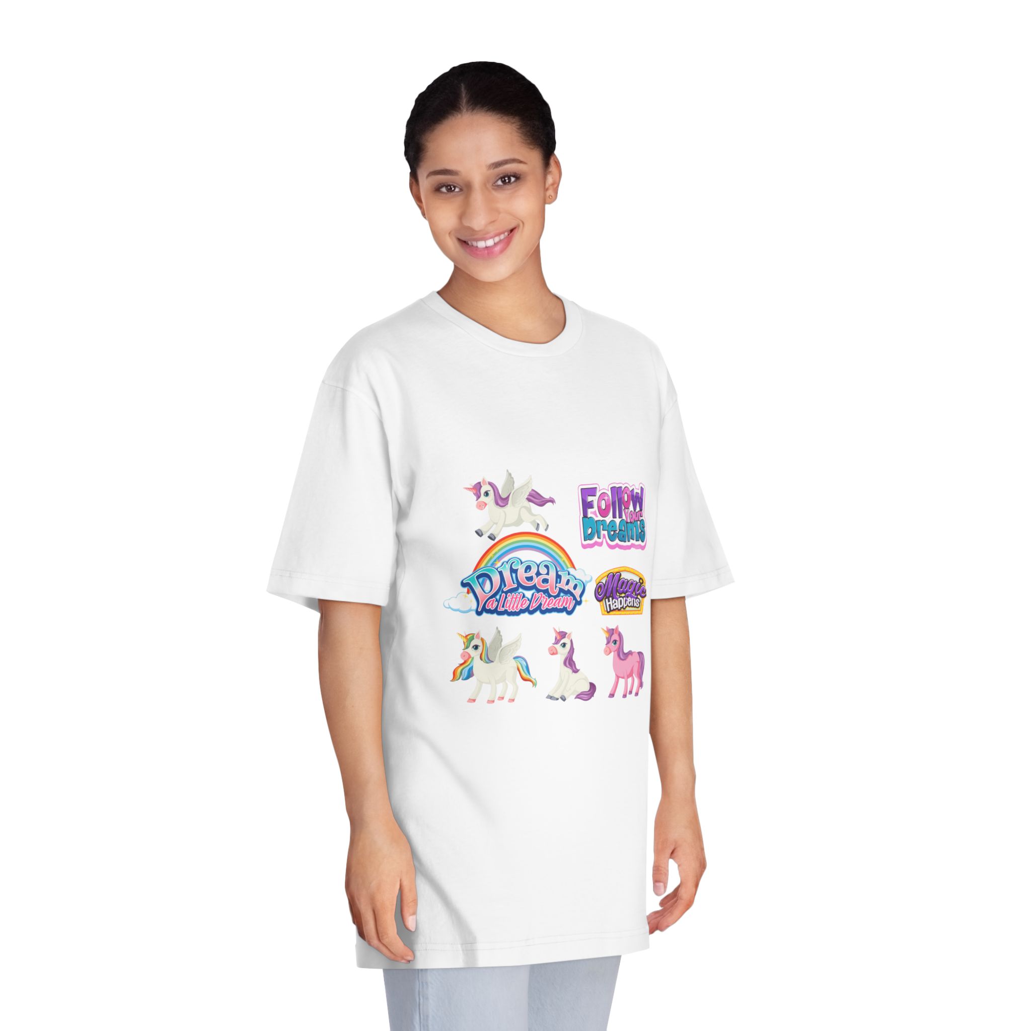 Unicorn V744 Unisex Classic Crewneck T Shirt - Image 3