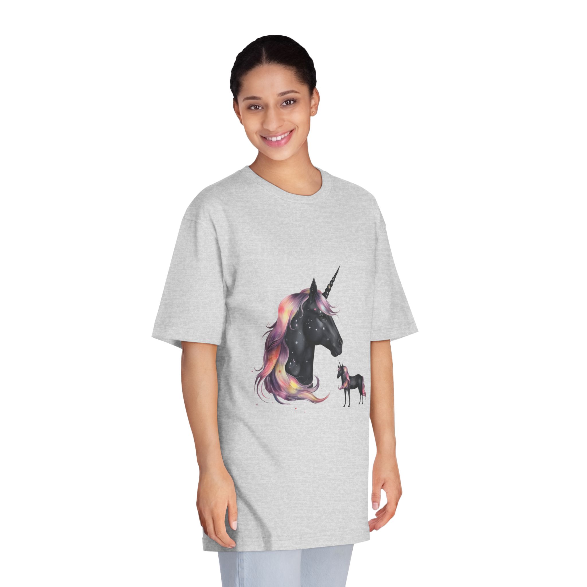 There Is Unicorn Star Sky Generative Ai Unisex Classic Crewneck T Shirt - Image 15