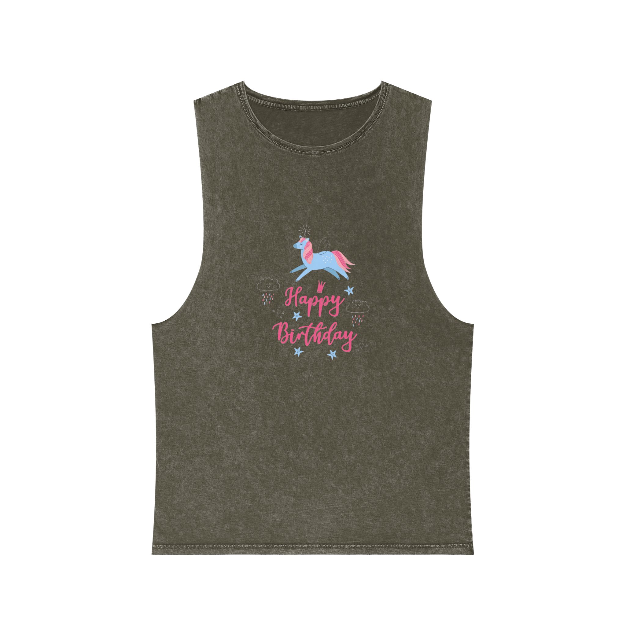 Unicorn V375 Unisex Stonewash Tank Top - Image 5