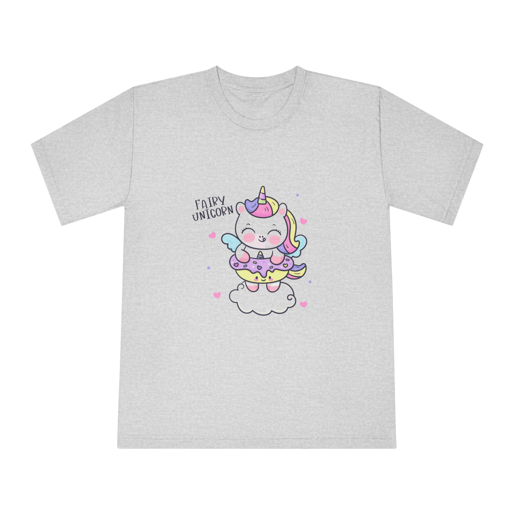 Cute Unicorn Cartoon Donut Cloud Kawaii Animal Unisex Classic Crewneck T Shirt - Image 13