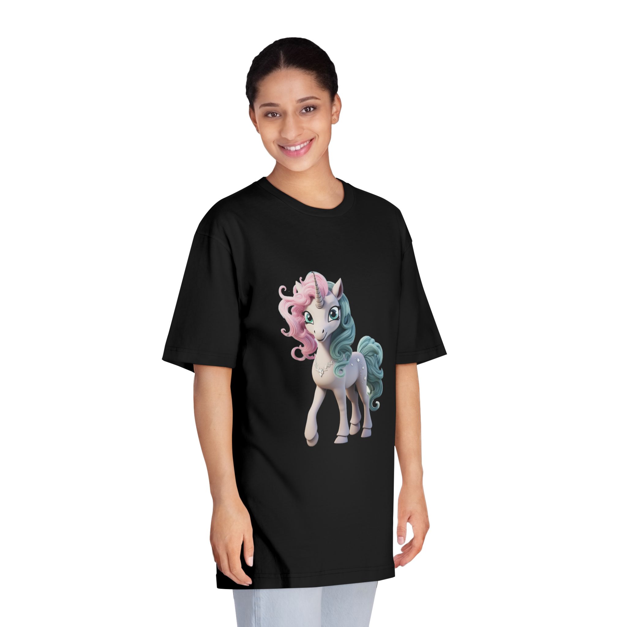 Animated Unicorn Children (1) Fotor Bg Remover 2023110475446 Unisex Classic Crewneck T Shirt - Image 7