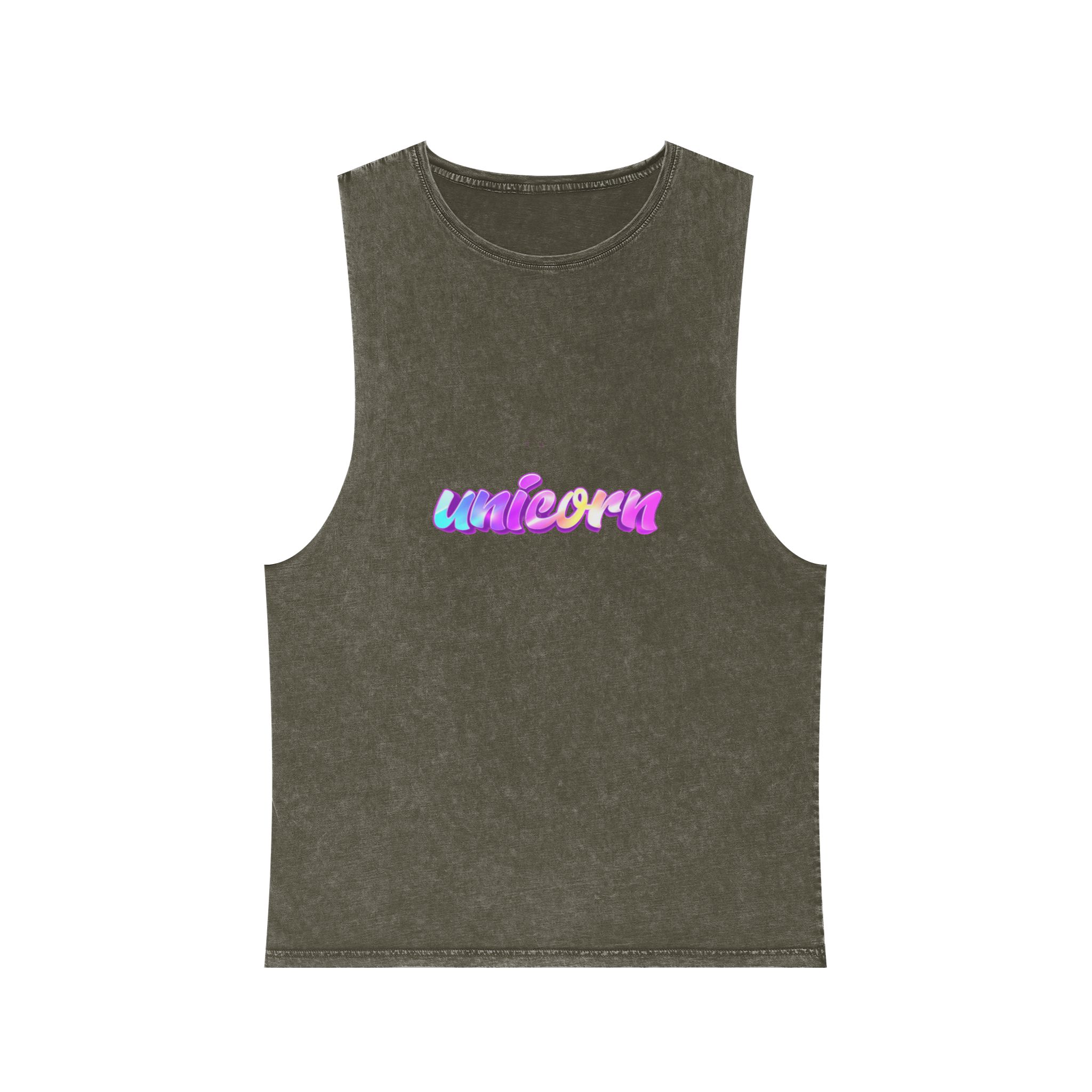Unicorn 1 Copia Unisex Stonewash Tank Top - Image 5