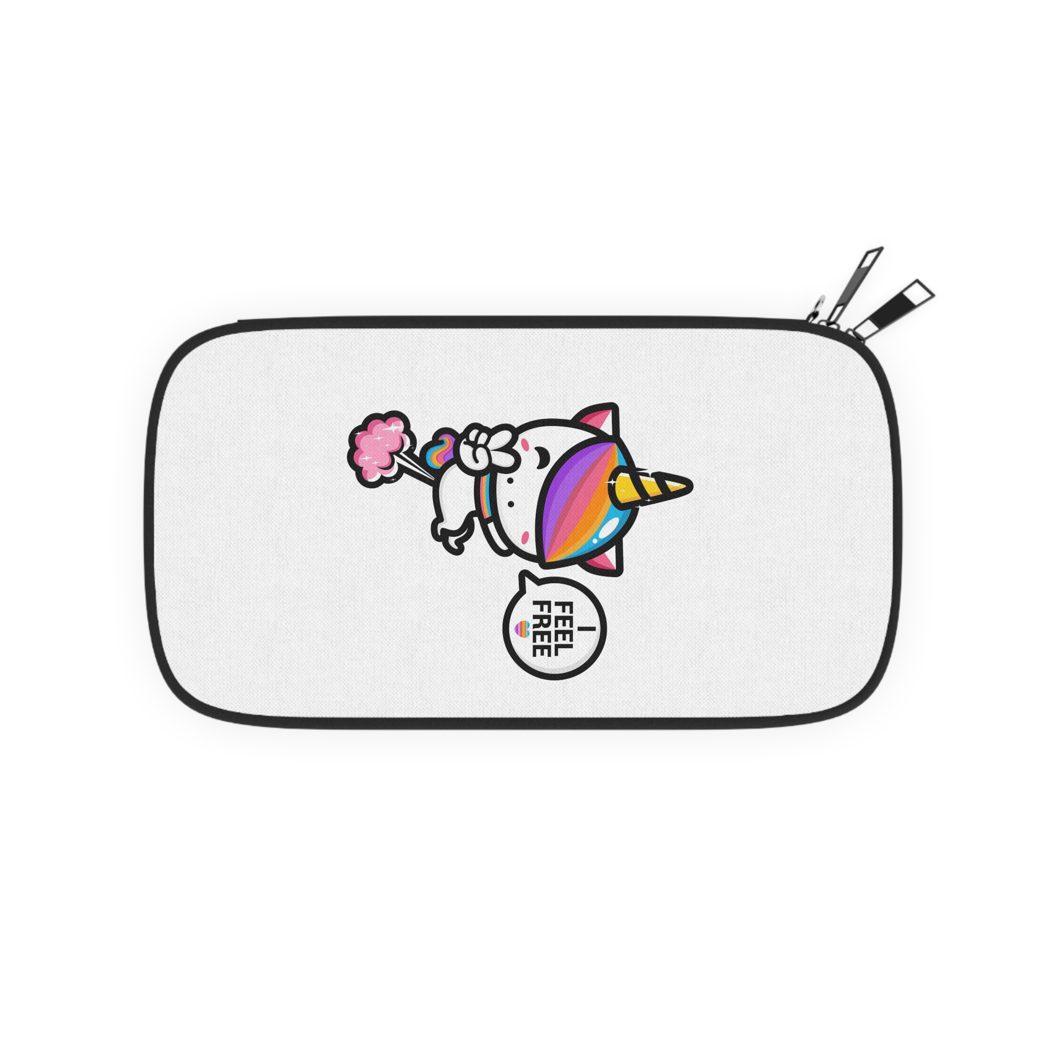 Cute Unicorn Is Flying With Fart Passport Wallet