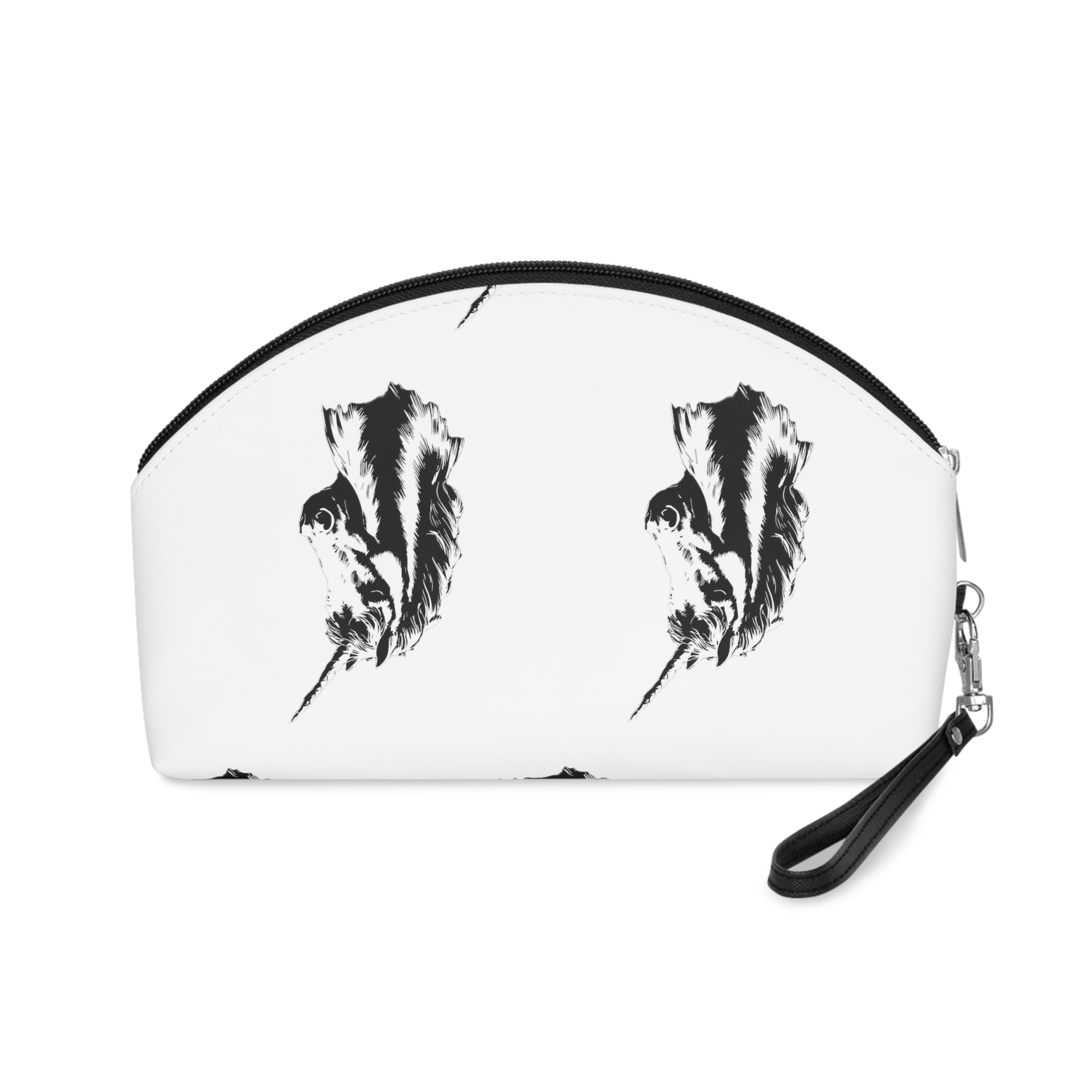 Unicorn Black and White Makeup Bag - Image 2