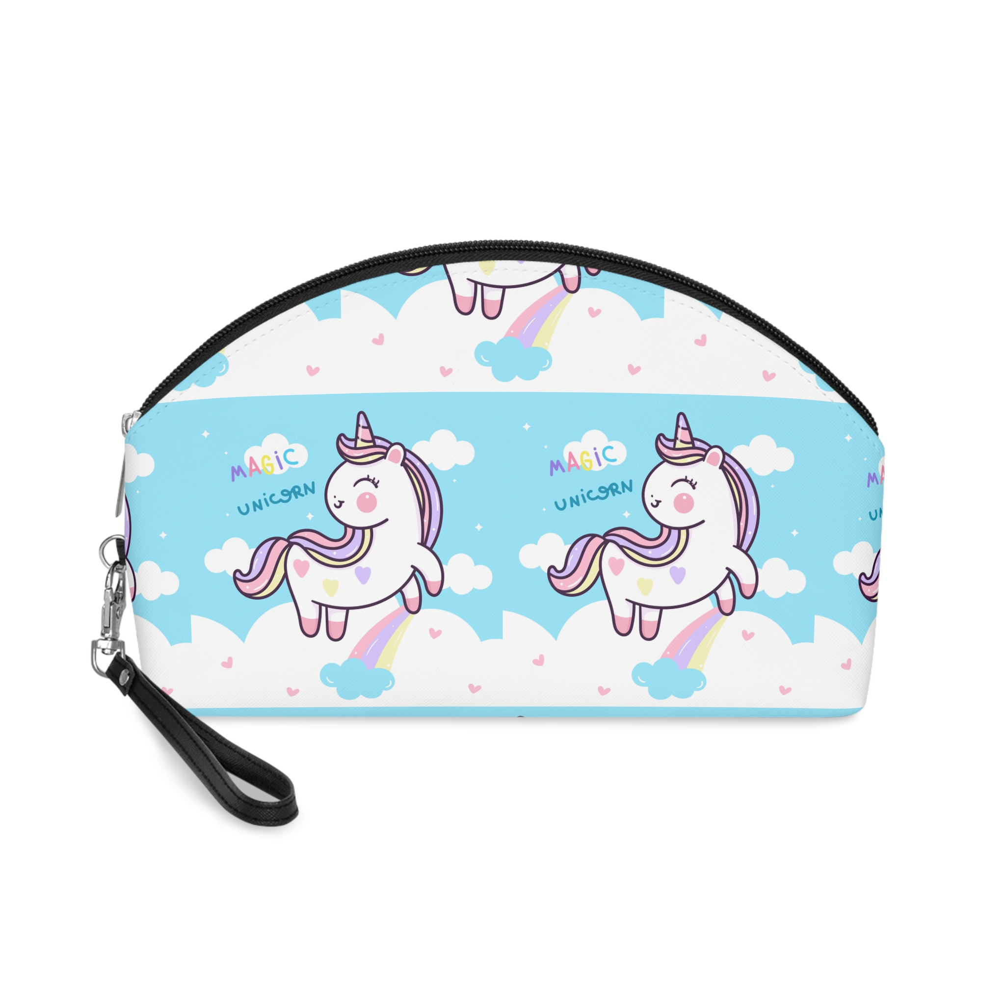 Unicorn Fly With Rainbow Kawaii Animal Makeup Bag