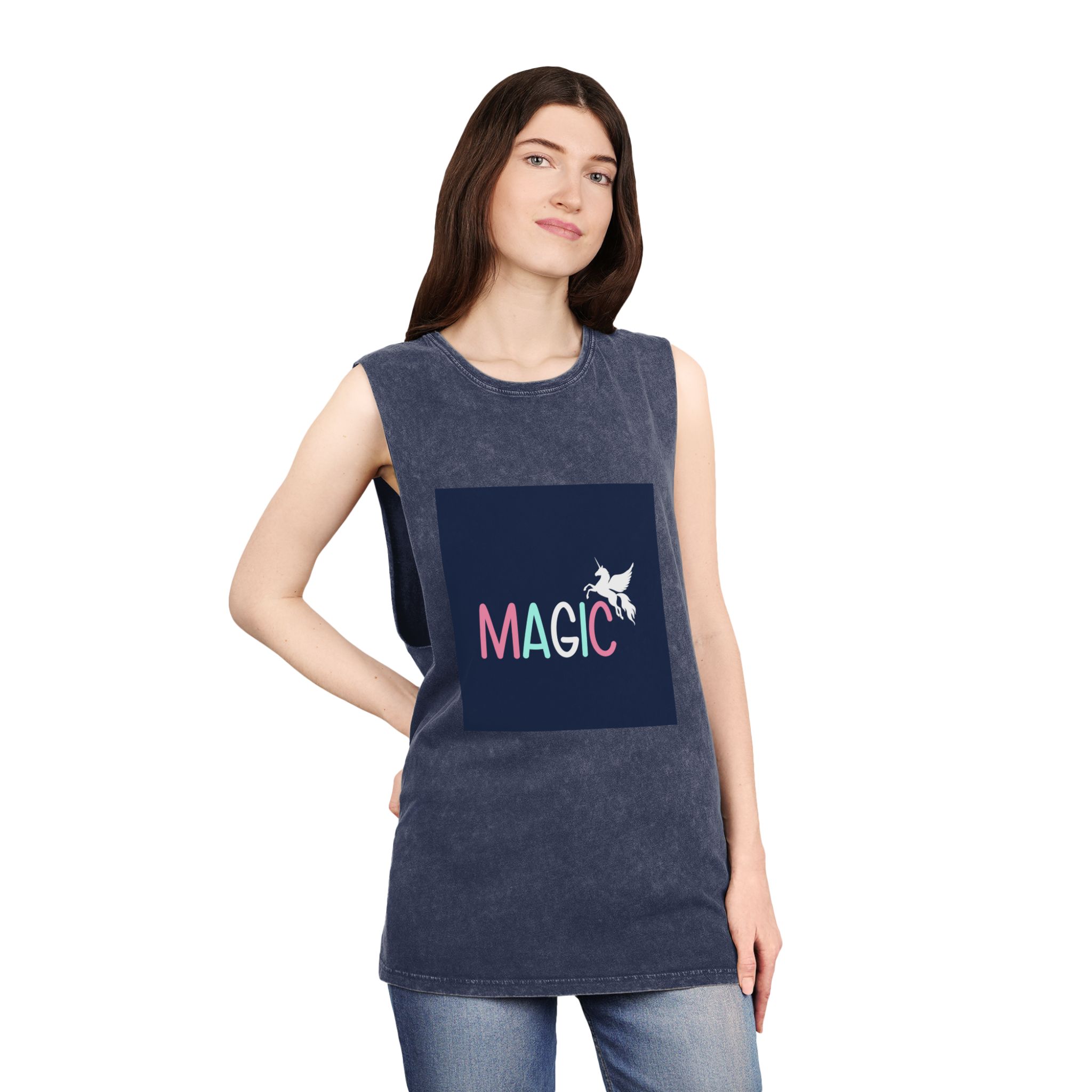 Magic Unisex Stonewash Tank Top - Image 16