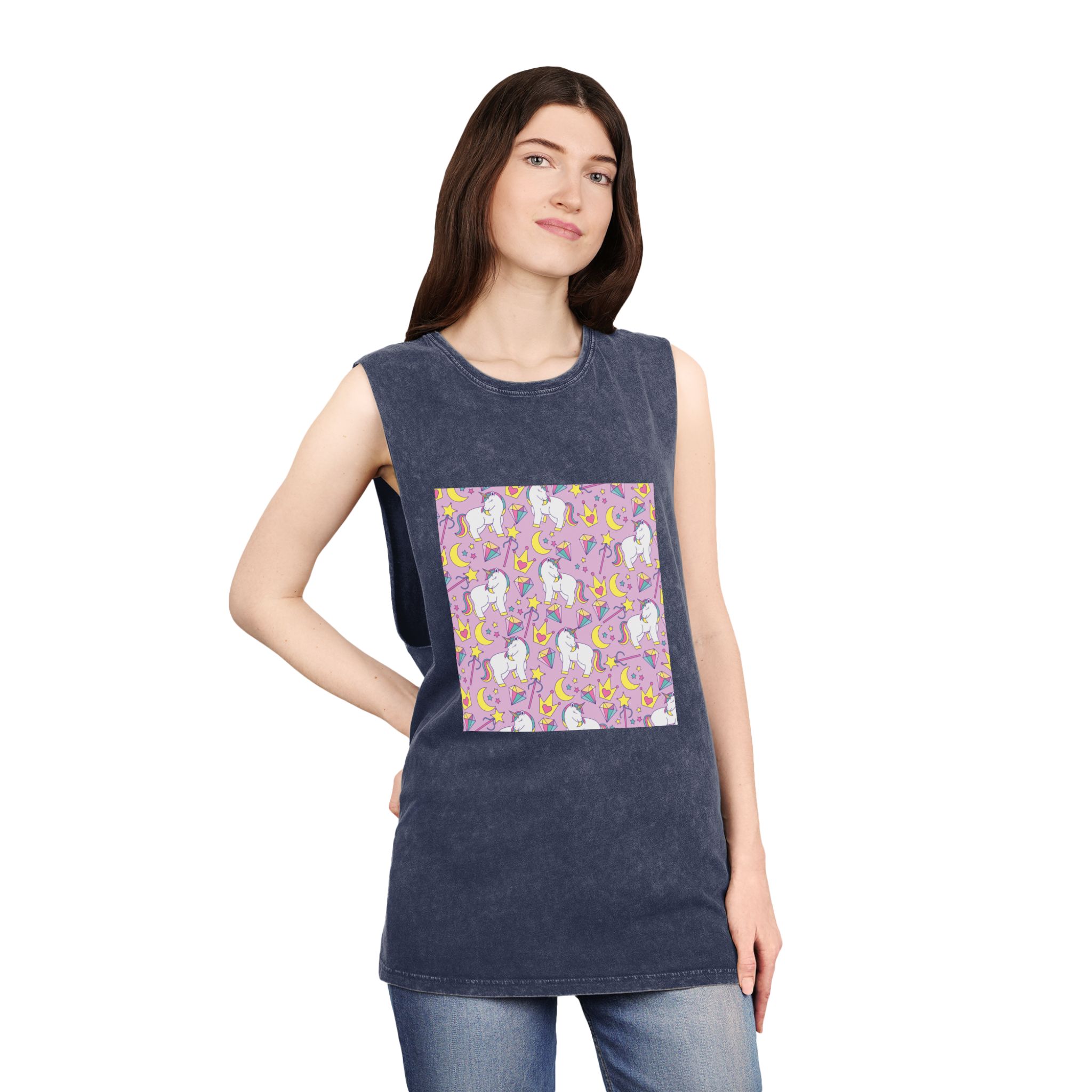 Unicorn V357 Unisex Stonewash Tank Top - Image 16