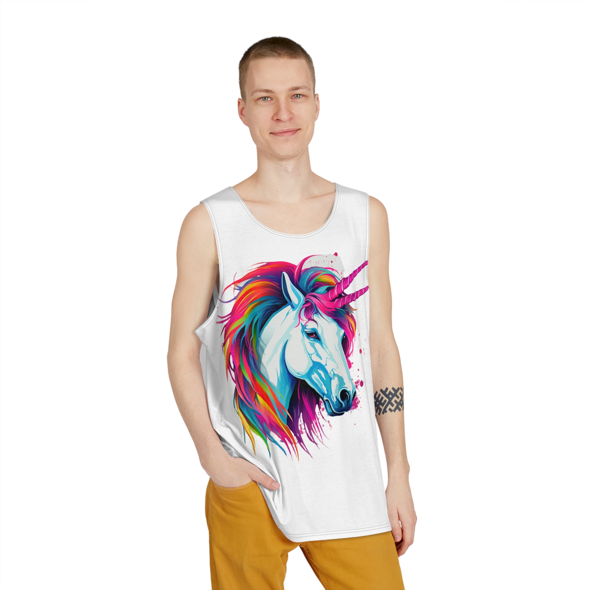 Unicorns 374 Mens Tank Aop - Image 3