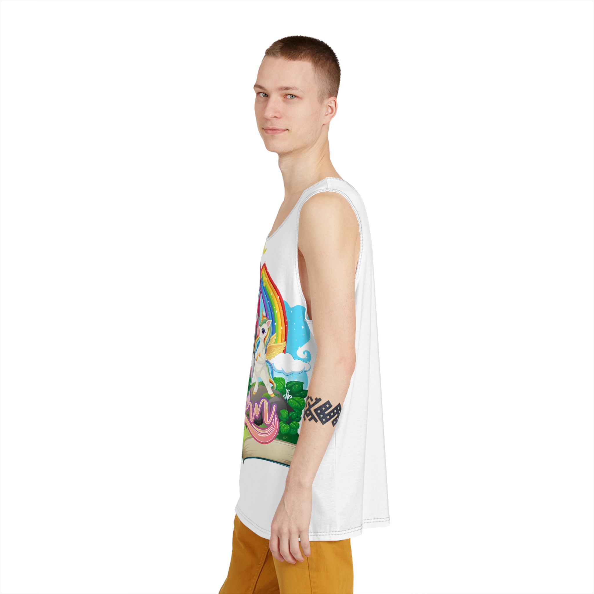 Unicorn V584 Mens Tank Aop