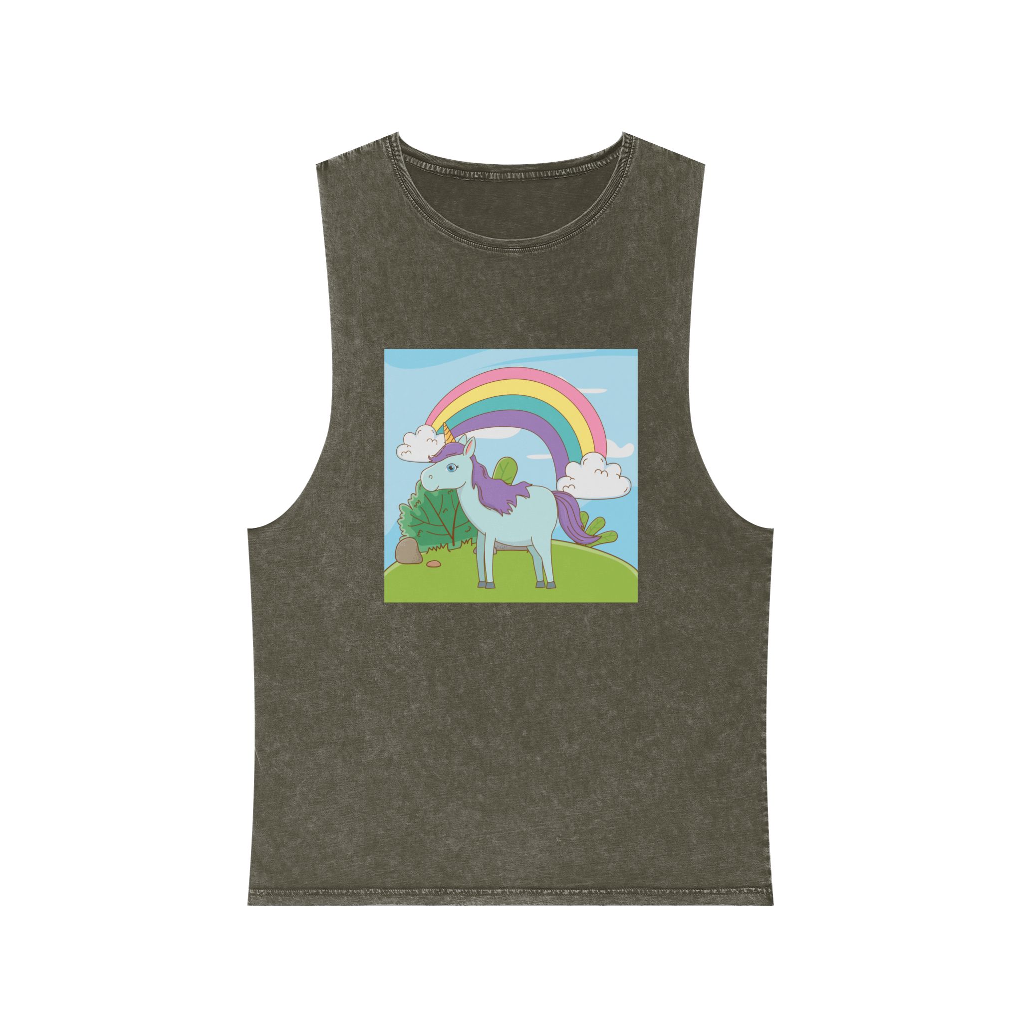 Unicorn V334 Unisex Stonewash Tank Top - Image 5