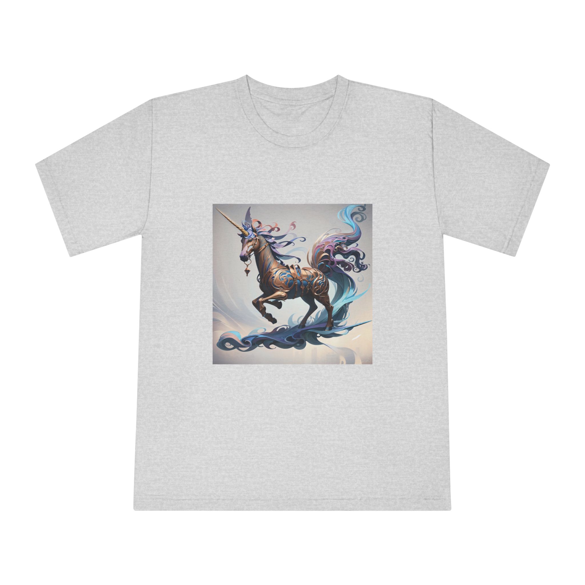 Painting Unicorn Unisex Classic Crewneck T Shirt - Image 13