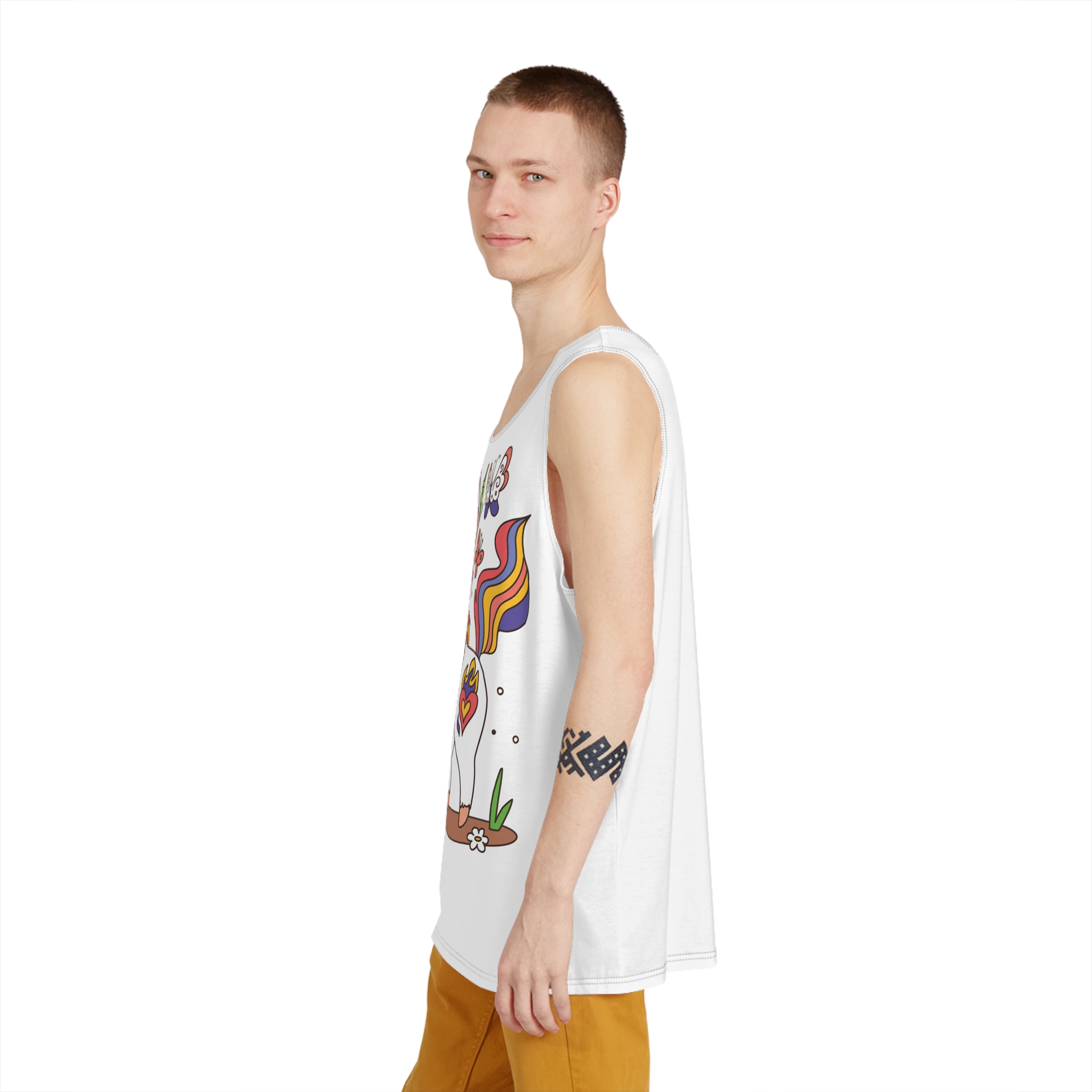 Unicorn V464 Mens Tank Aop