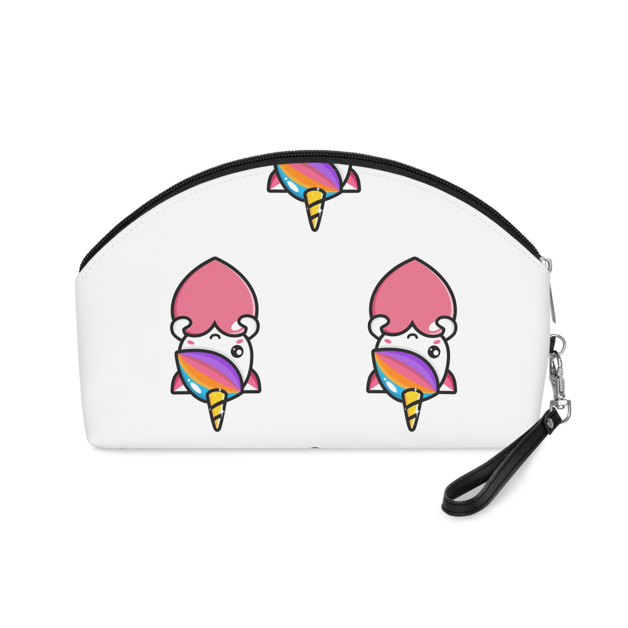 Cute Unicorn Mascot Design (7) Makeup Bag - Image 2