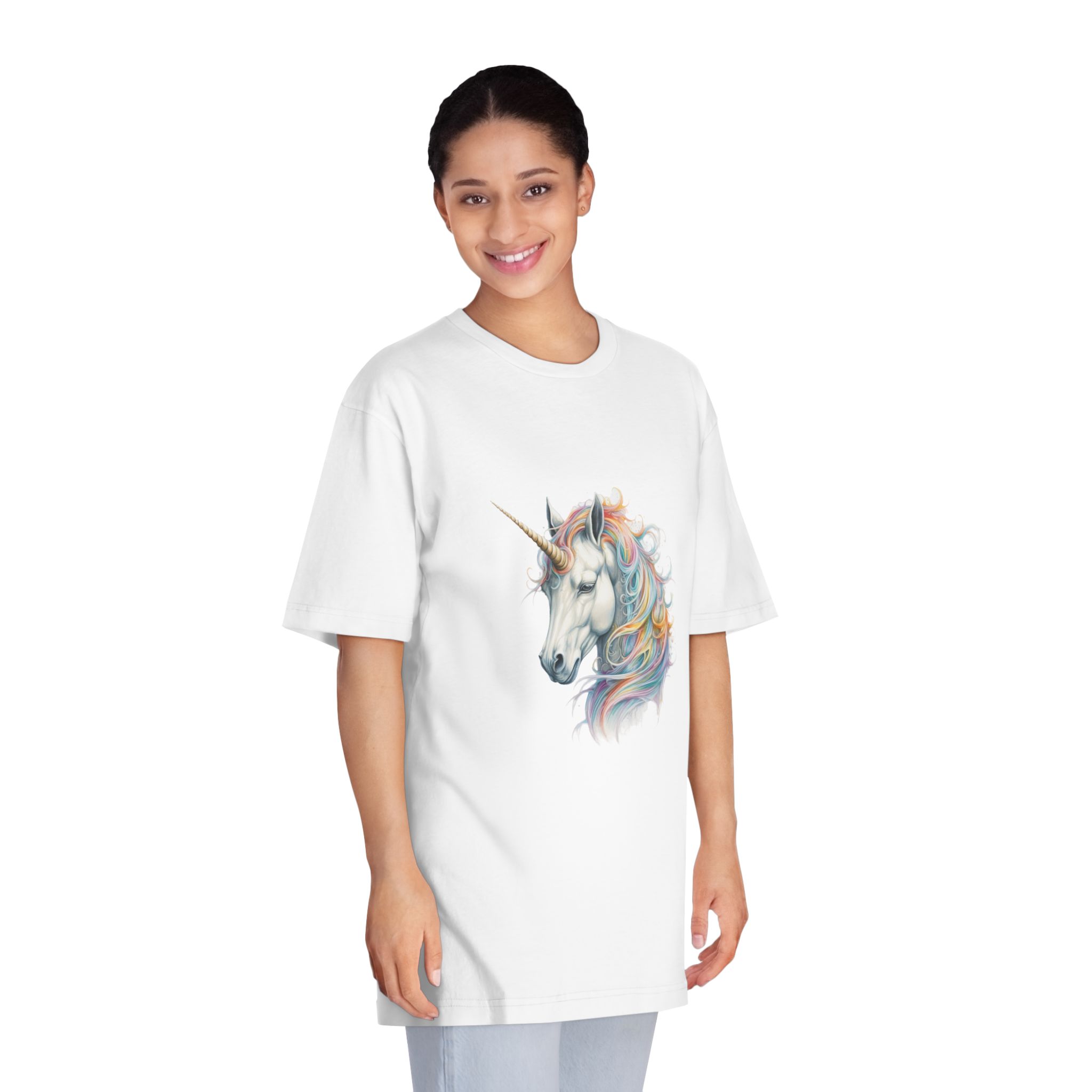 Unicorns 377 Unisex Classic Crewneck T Shirt - Image 3