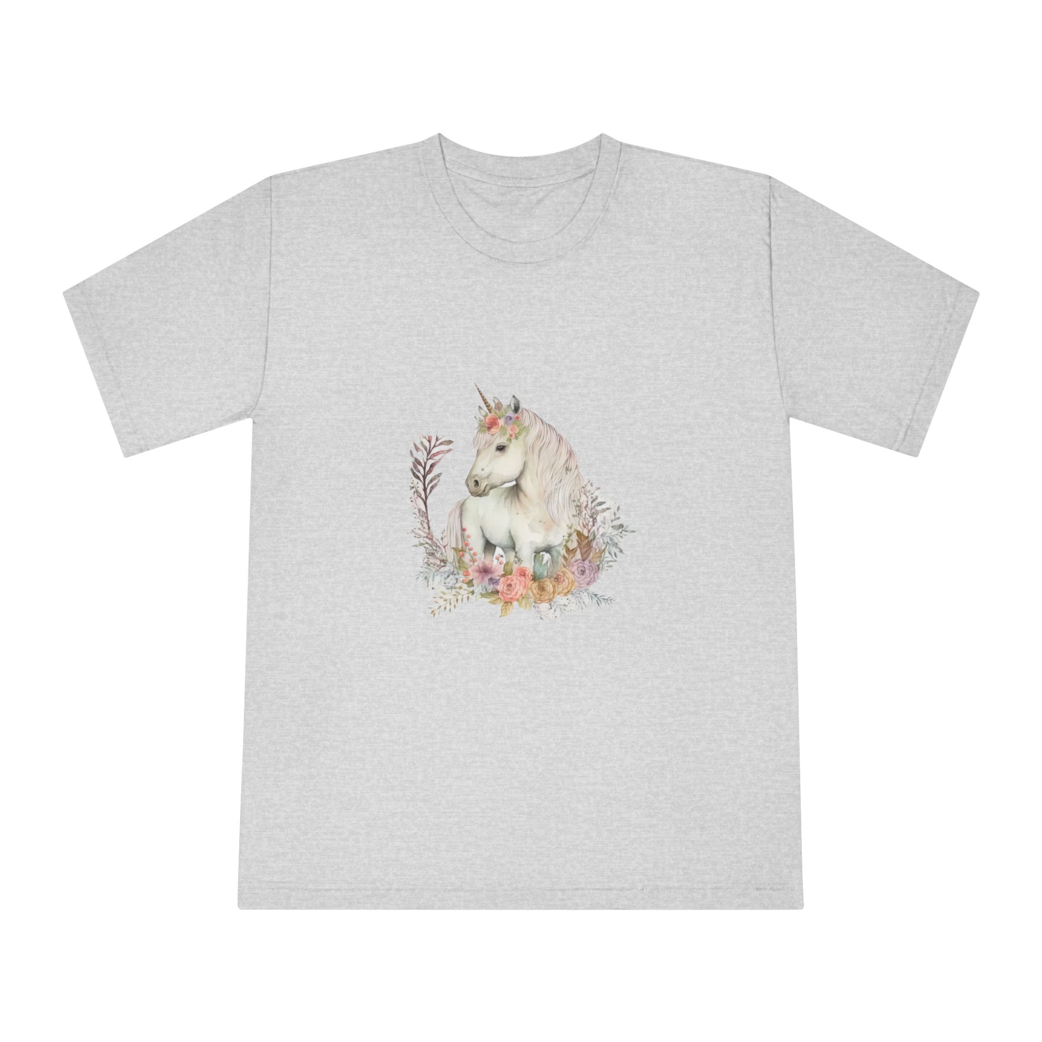 Watercolor Forest Cartoon Isolated Cute Baby Unicorn Animal Illustration Ai Generative Unisex Classic Crewneck T Shirt - Image 13