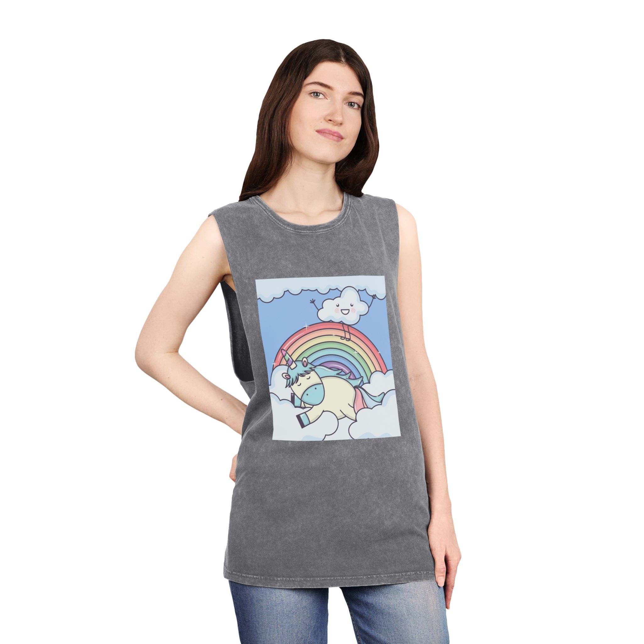 Unicorn V353 Unisex Stonewash Tank Top - Image 12